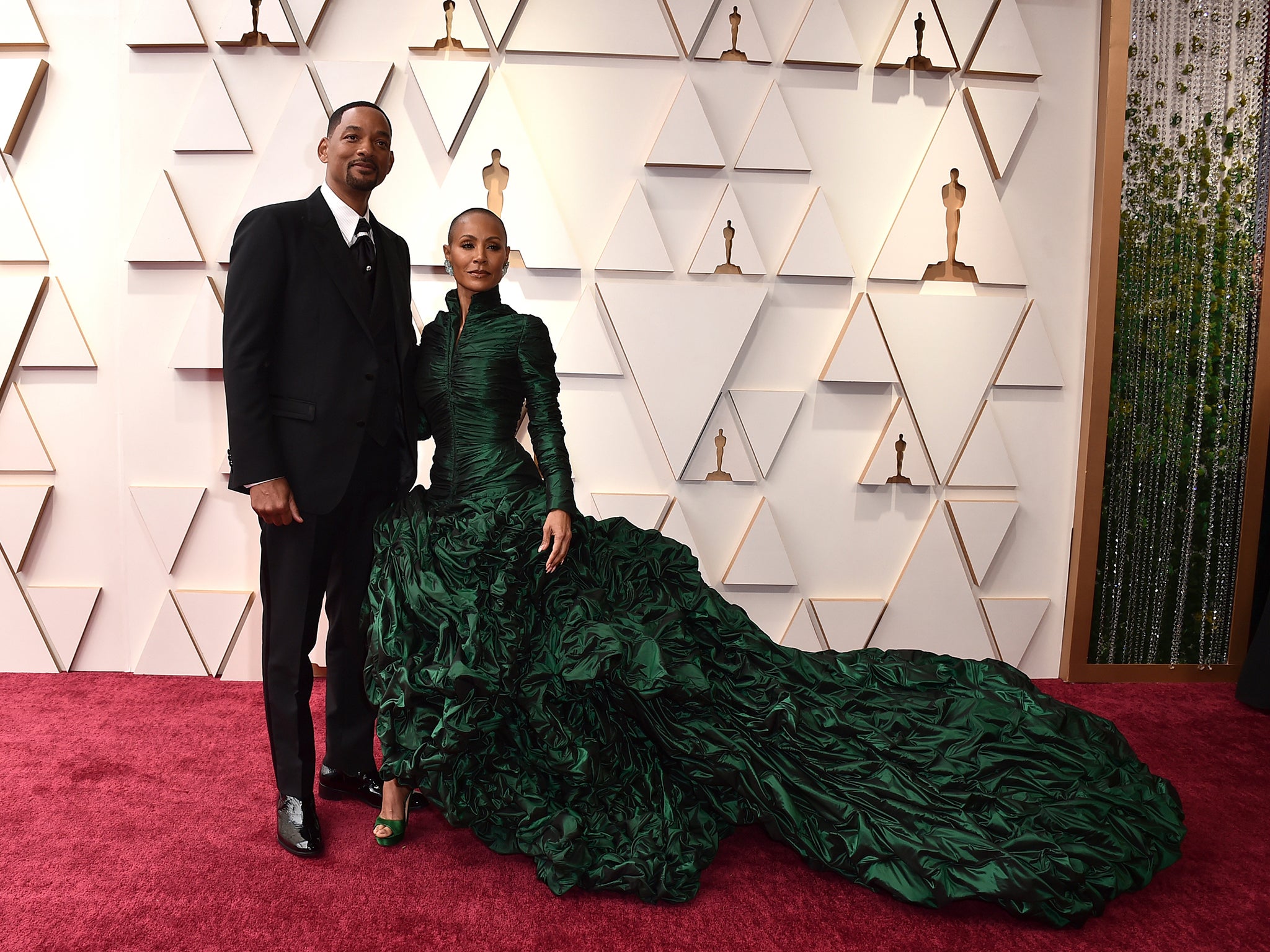 Will Smith and Jada Pinkett Smith on the Oscars red carpet