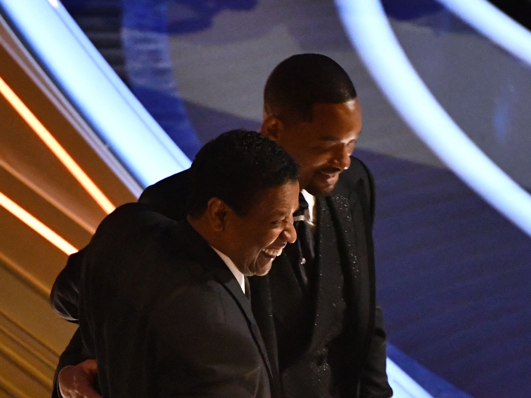 Denzel Washington consoled Will Smith after he hit Chris Rock on stage