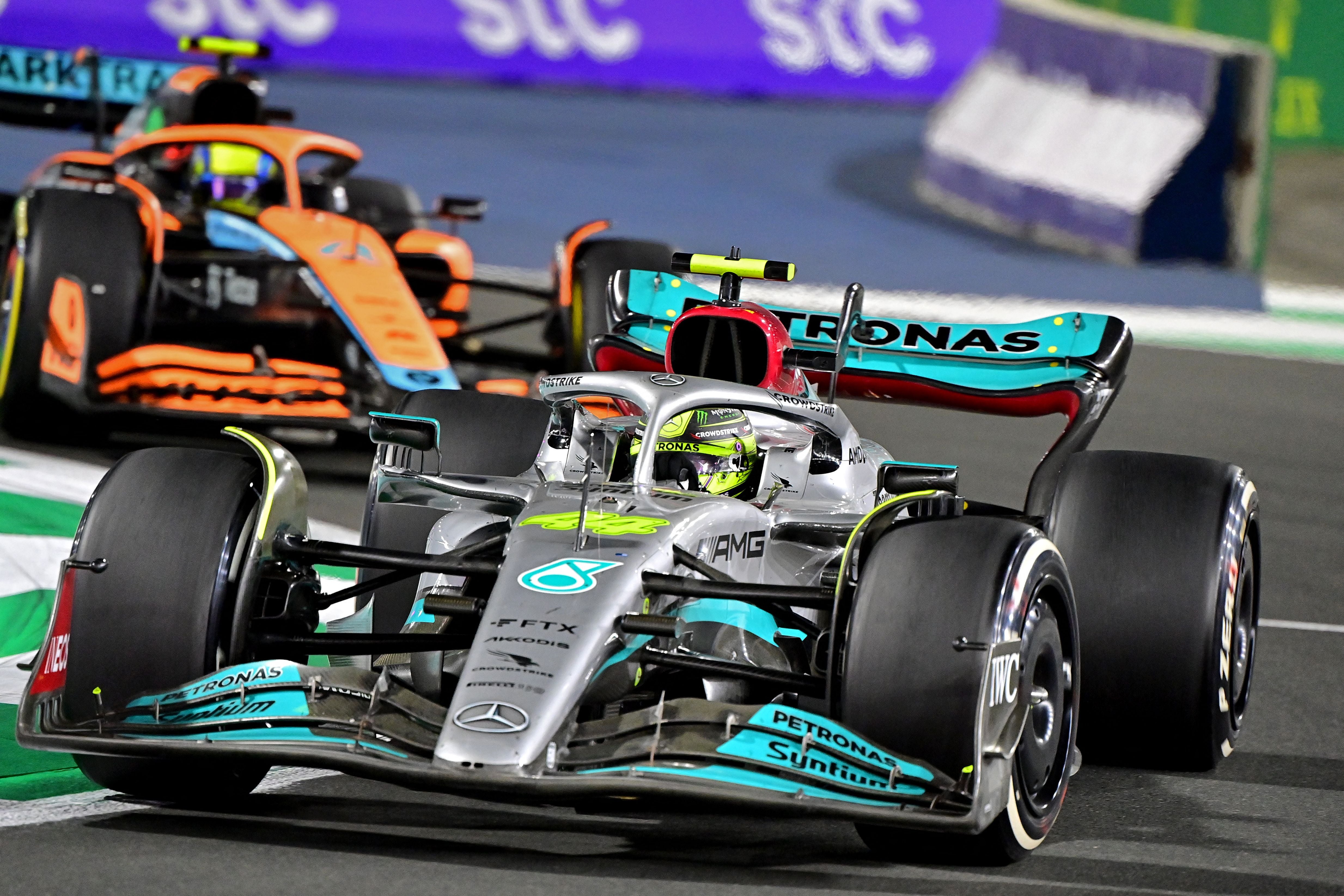 Lewis Hamilton finished tenth in Jeddah