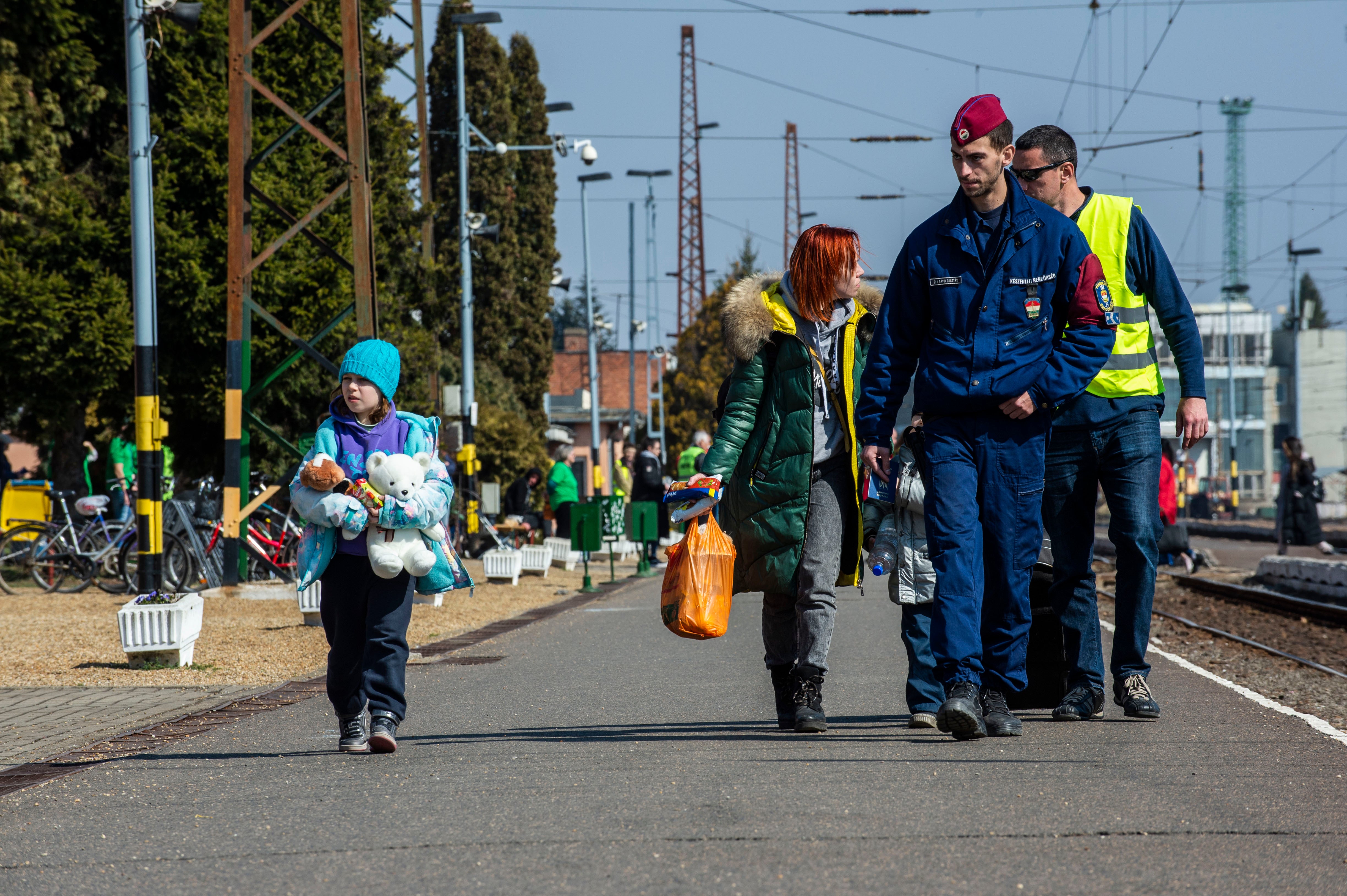 The number of refugees arriving in Hungary has slowed, and most take the first available train to Budapest before fanning out across Europe