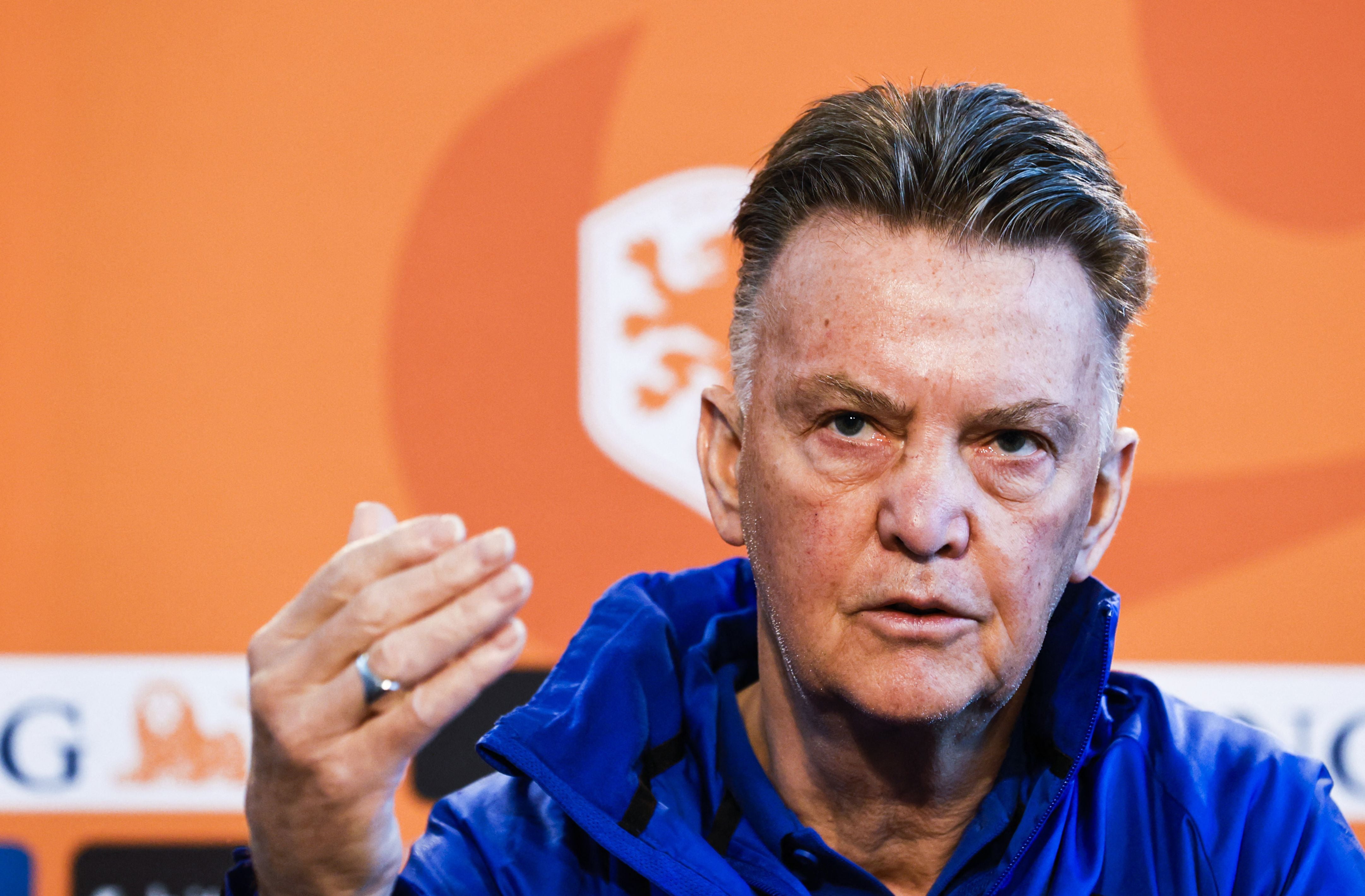 Netherlands head coach Louis van Gaal