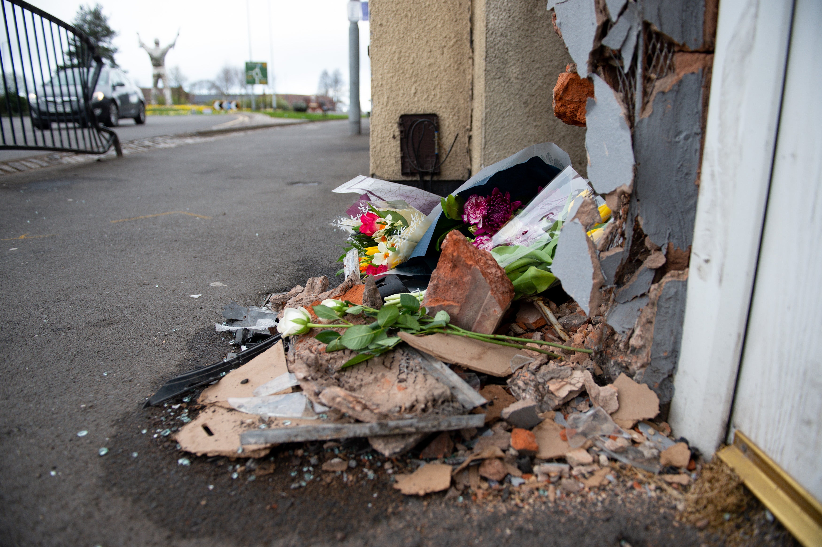 Baby Ciaran Morris died in hospital after a car hit his pram in High Street, Brownhills, last Easter Sunday (Jacob King/PA)