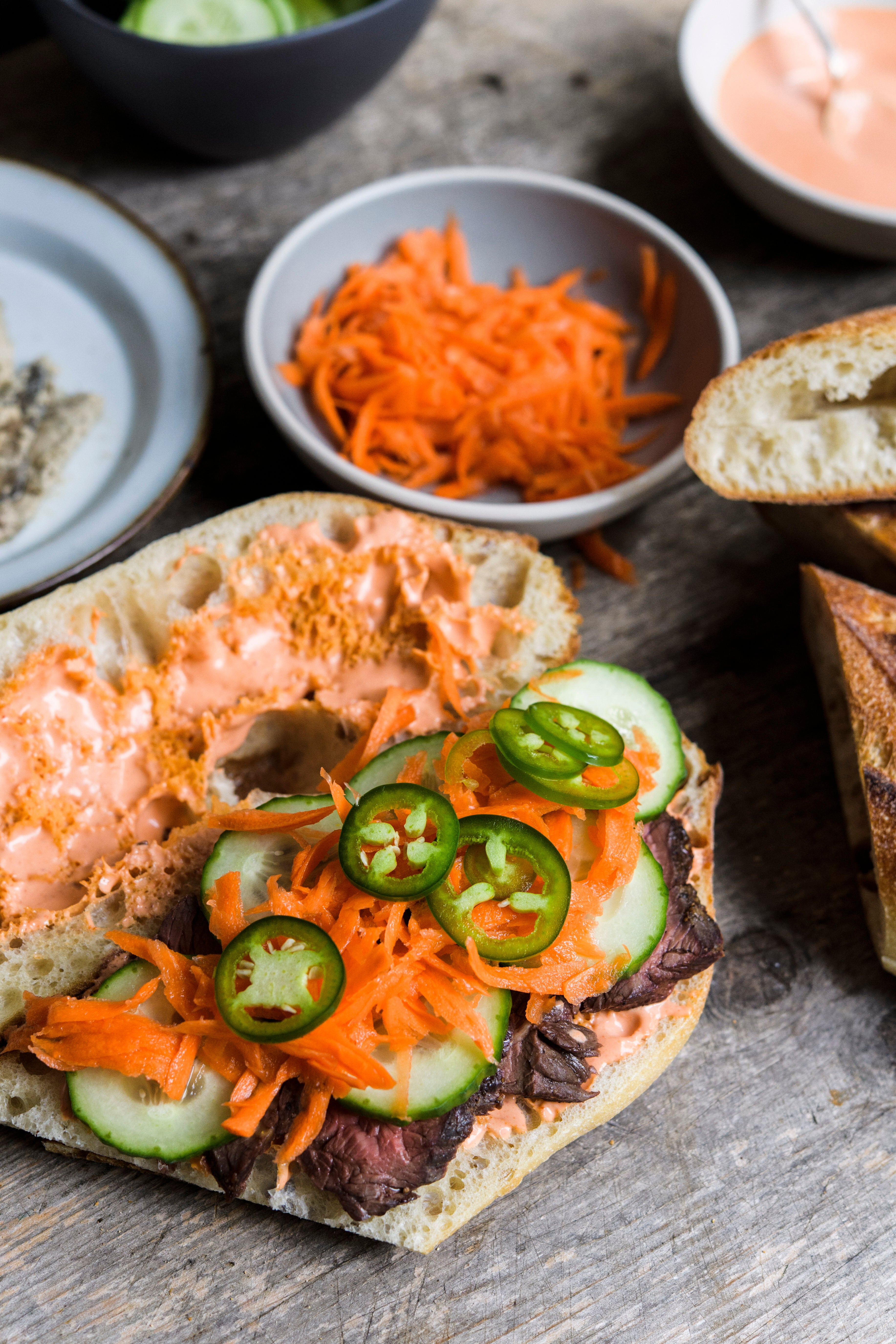 Food-MilkStreet-Vietnamese Skirt Steak Sandwiches