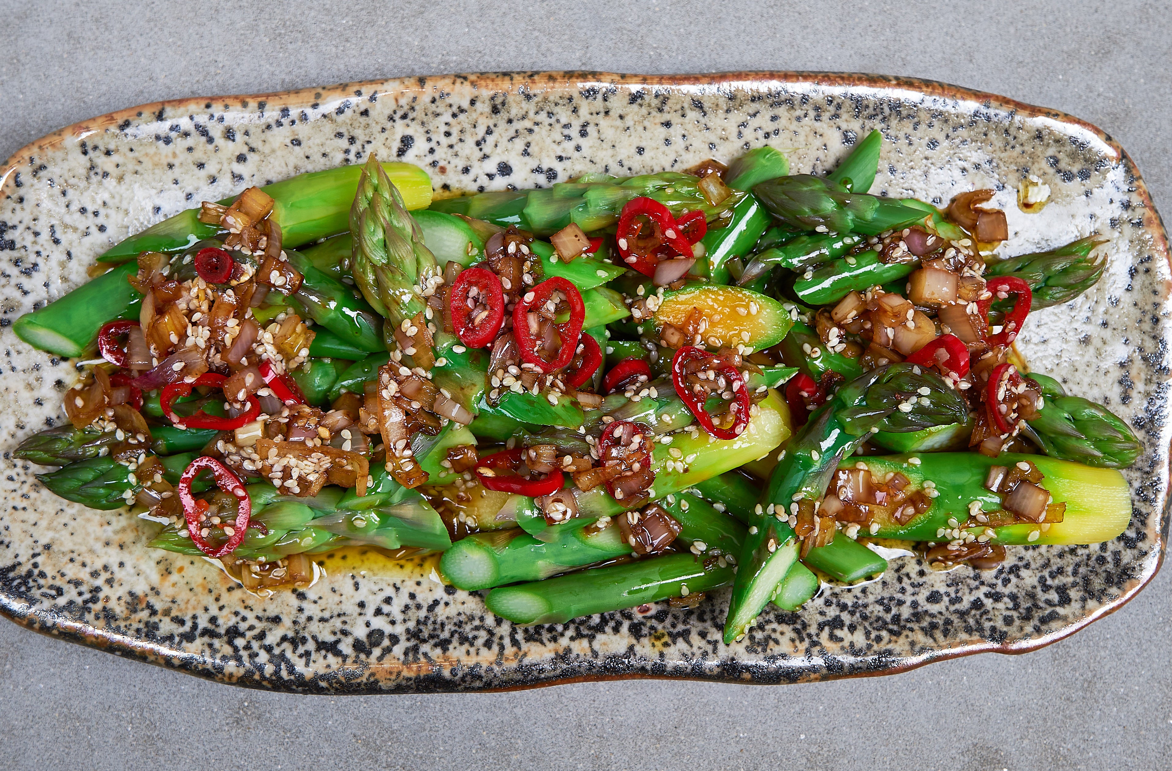 This vegan salad is a great to enjoy Sichuan ‘bang bang’ sauce