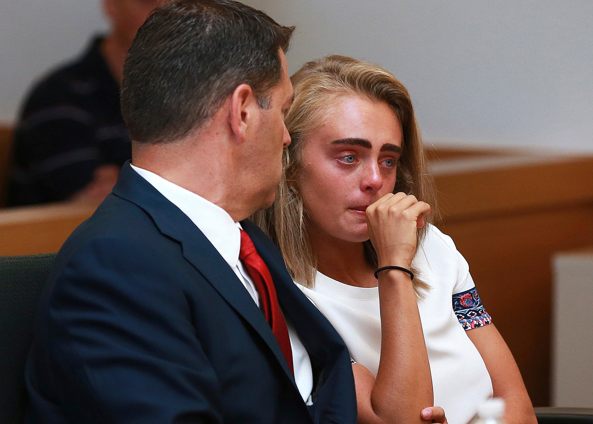 Michelle Carter at her sentencing after being convicted of involuntary manslaughter