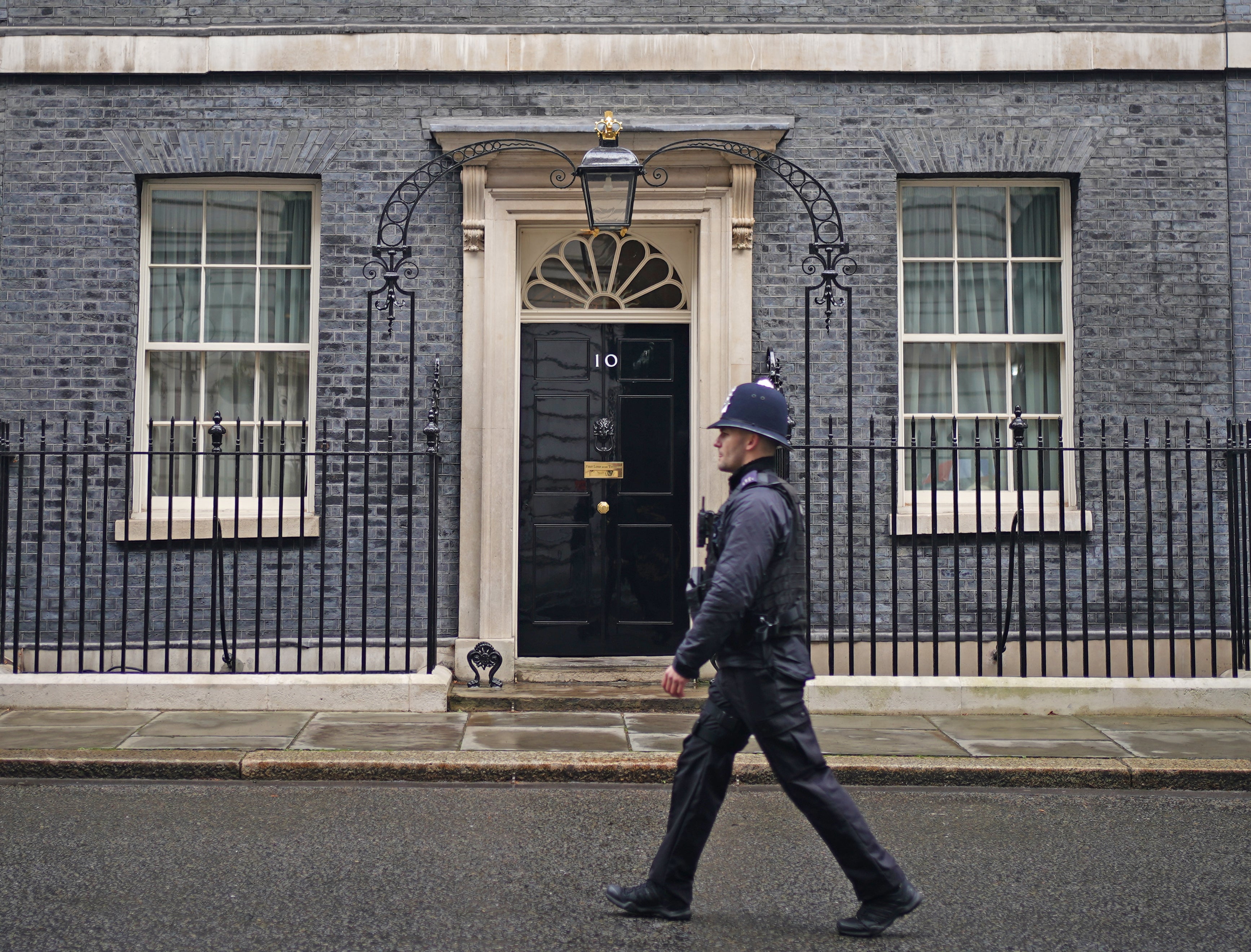 A policeman in Downing Street, London (Yui Mok/PA)