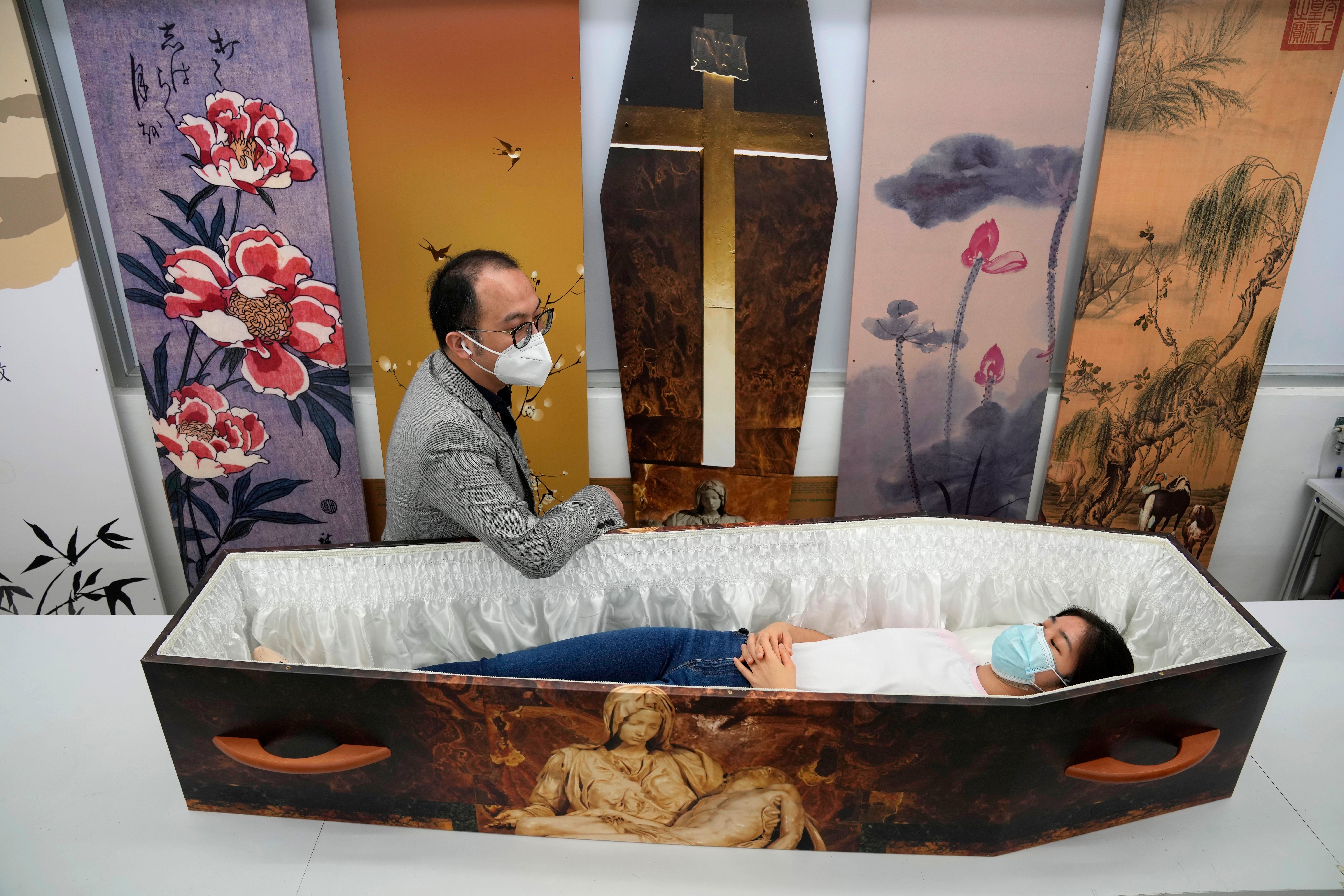 Virus Outbreak Hong Kong Coffins