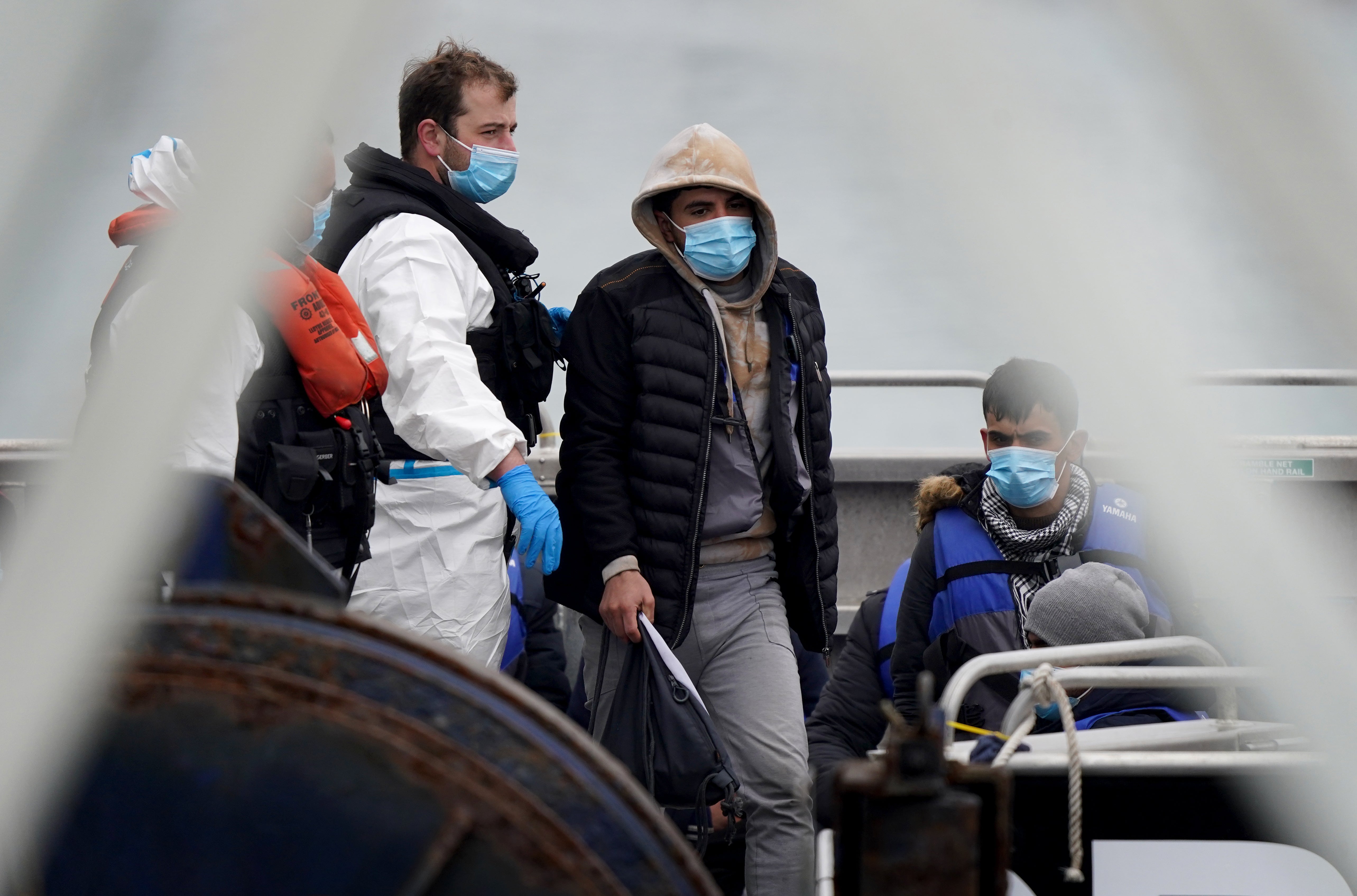 Nearly 500 people have been intercepted attempting to cross the English Channel in small boats (Gareth Fuller/PA)