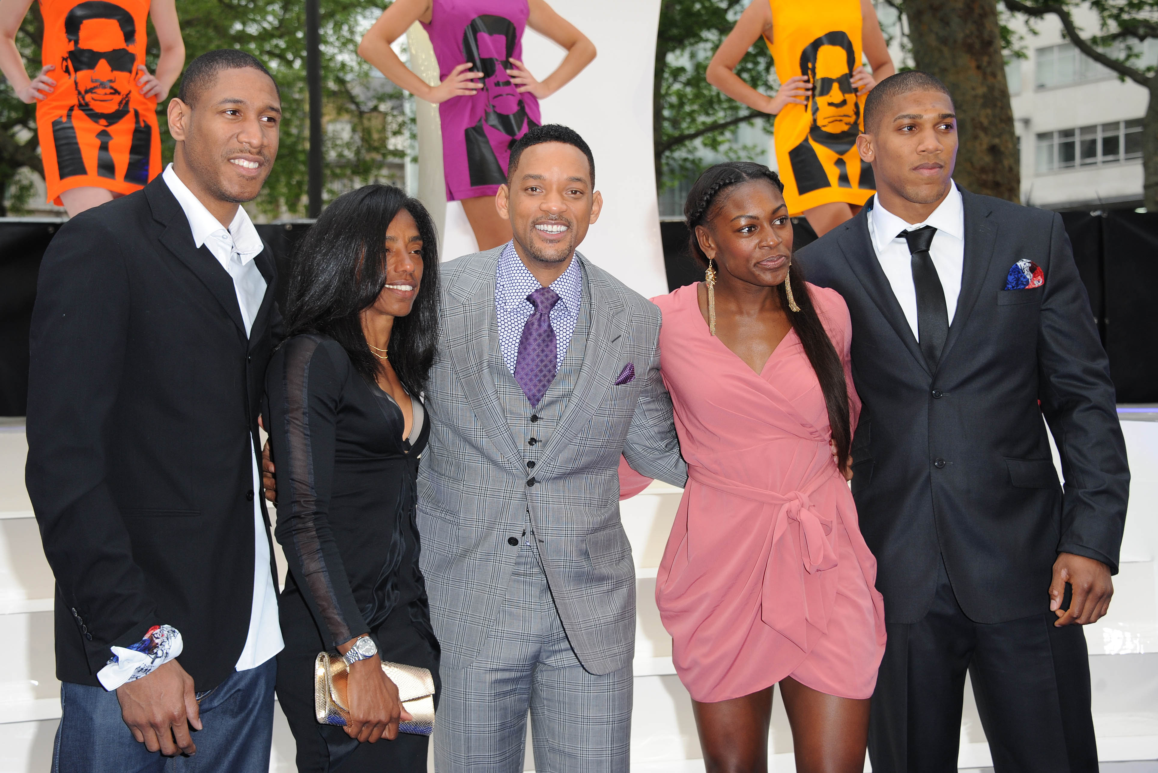 Will Smith and Anthony Joshua attend the premiere for Men In Black 3 in 2012