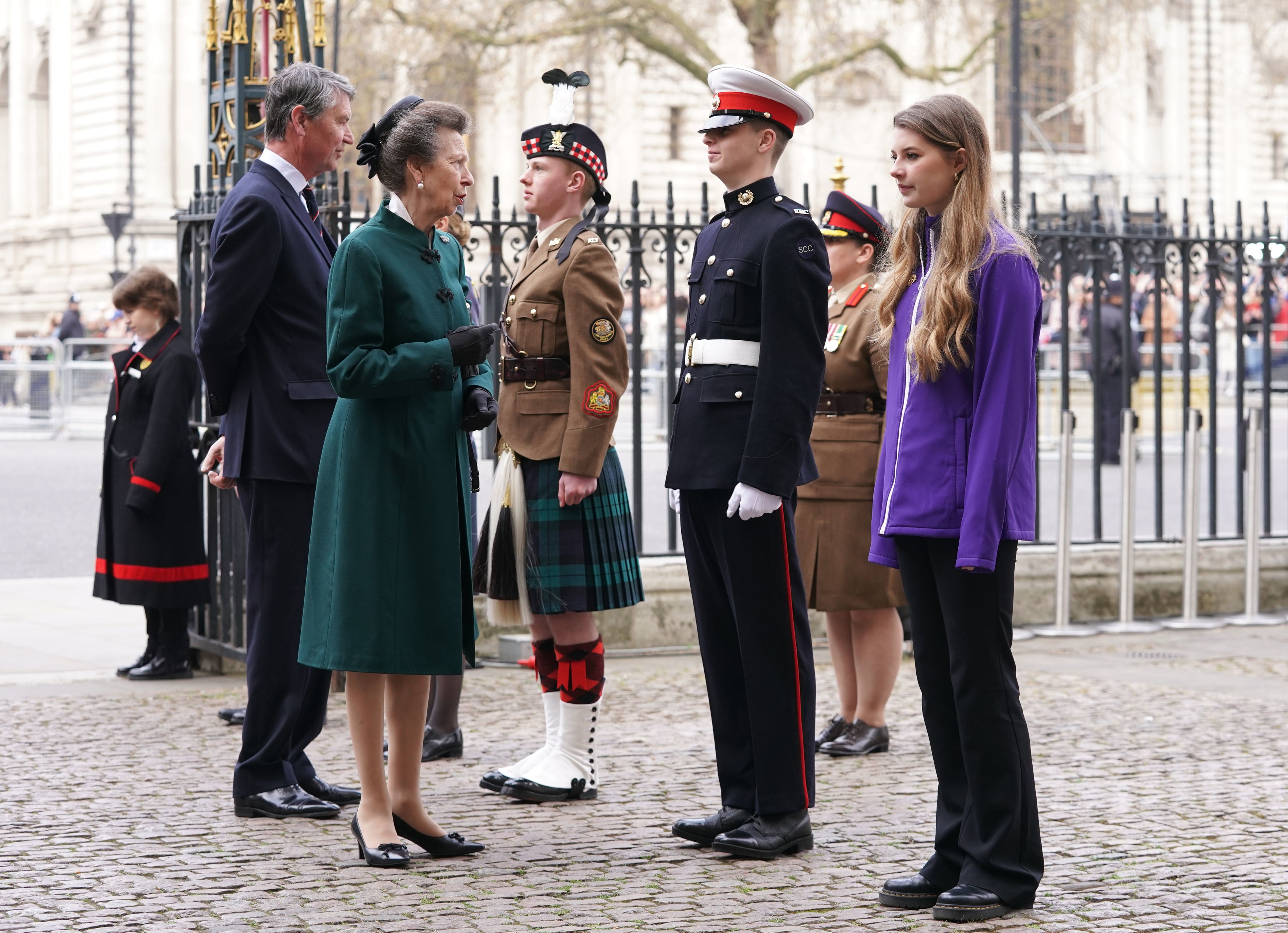 Princess Royal arriving for a Service of Thanksgiving for the life of the Duke of Edinburgh