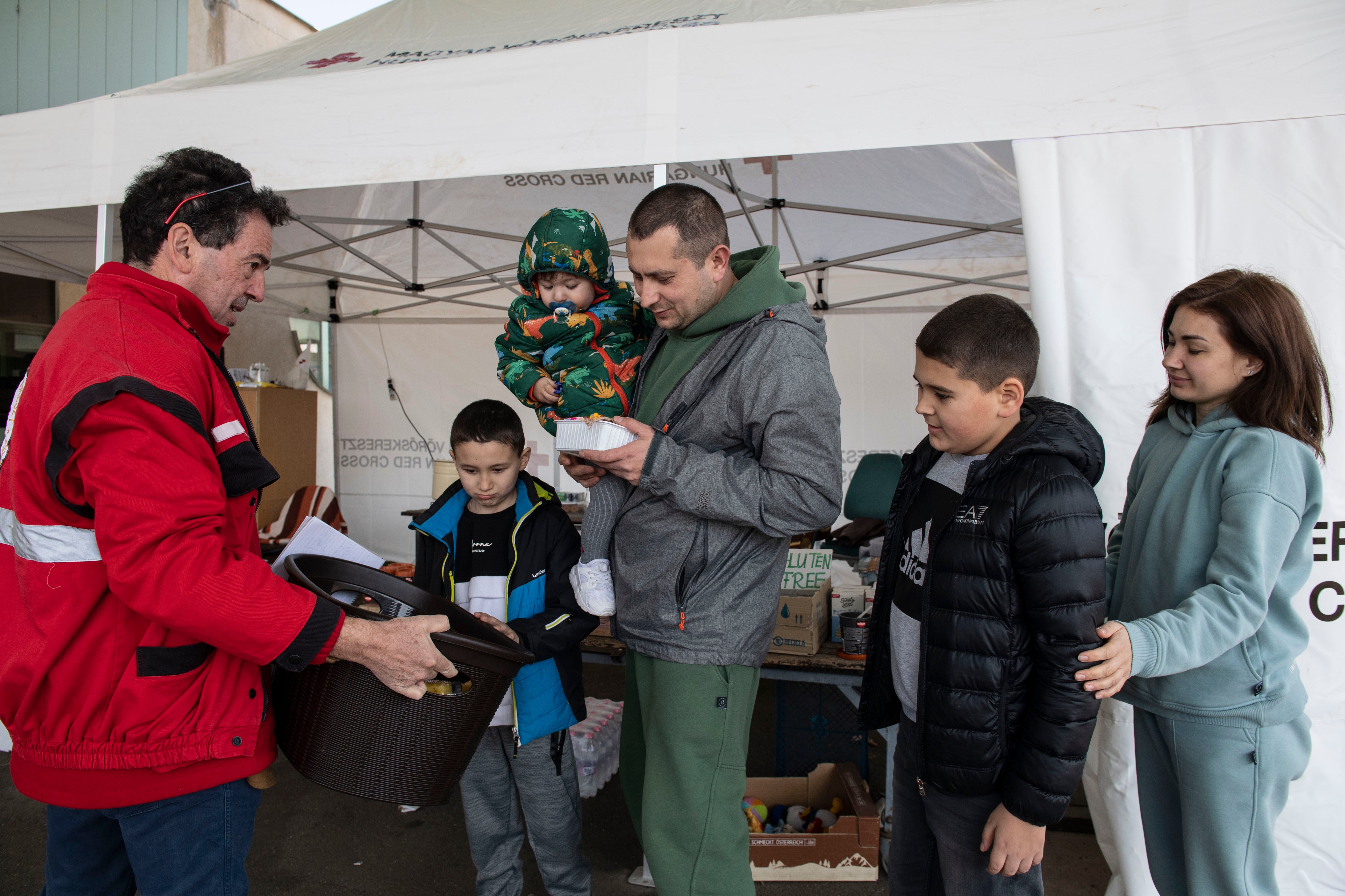 Ruslan, along with his wife and three sons, are making their way to Germany from Odessa