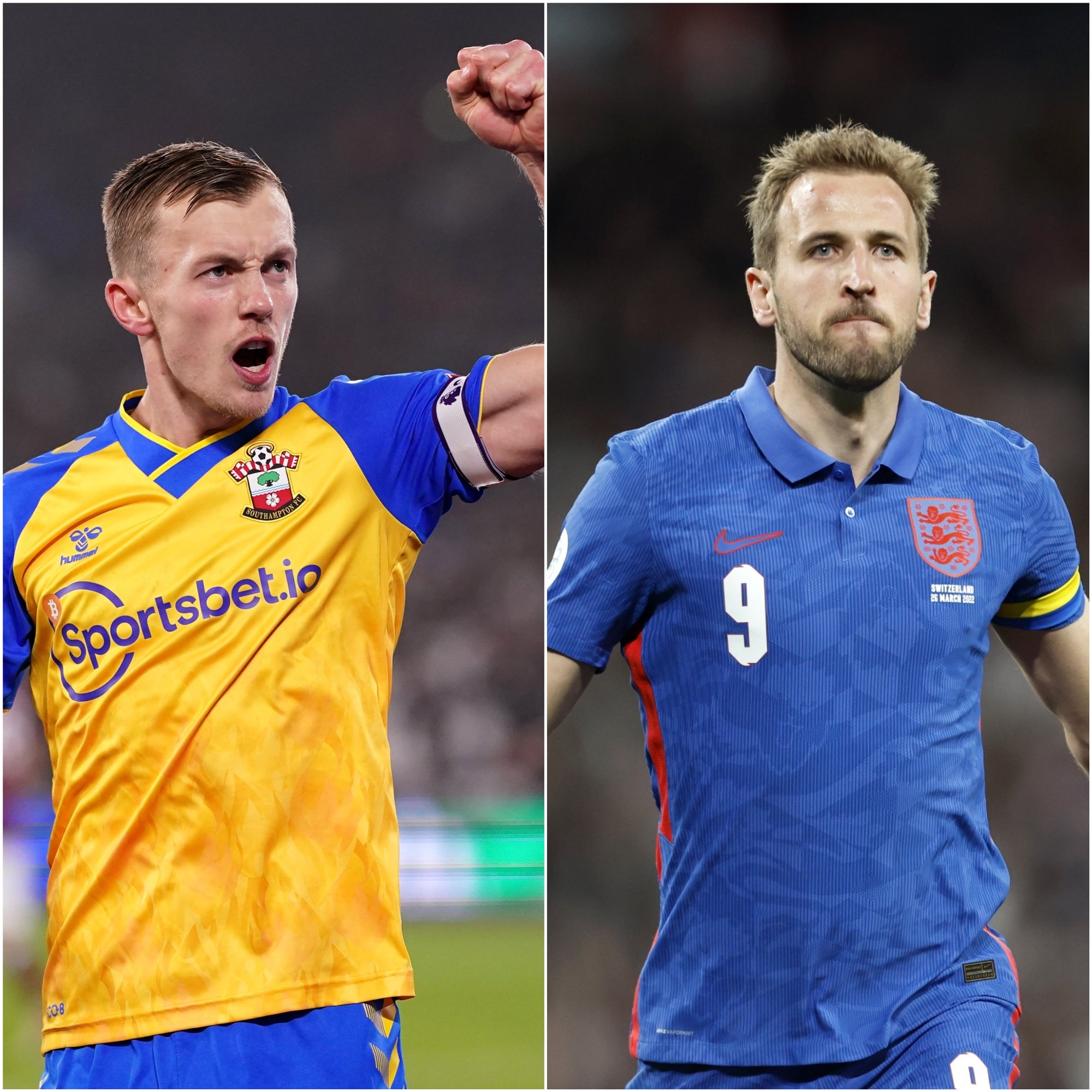 James Ward-Prowse, left, and Harry Kane are among very few England players with significant penalty experience (Adam Davy/Steven Paston/PA)