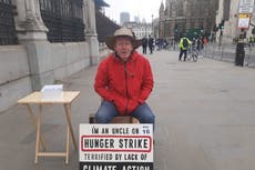 UK parliament hunger strike ‘out of desperation’, climate activist says