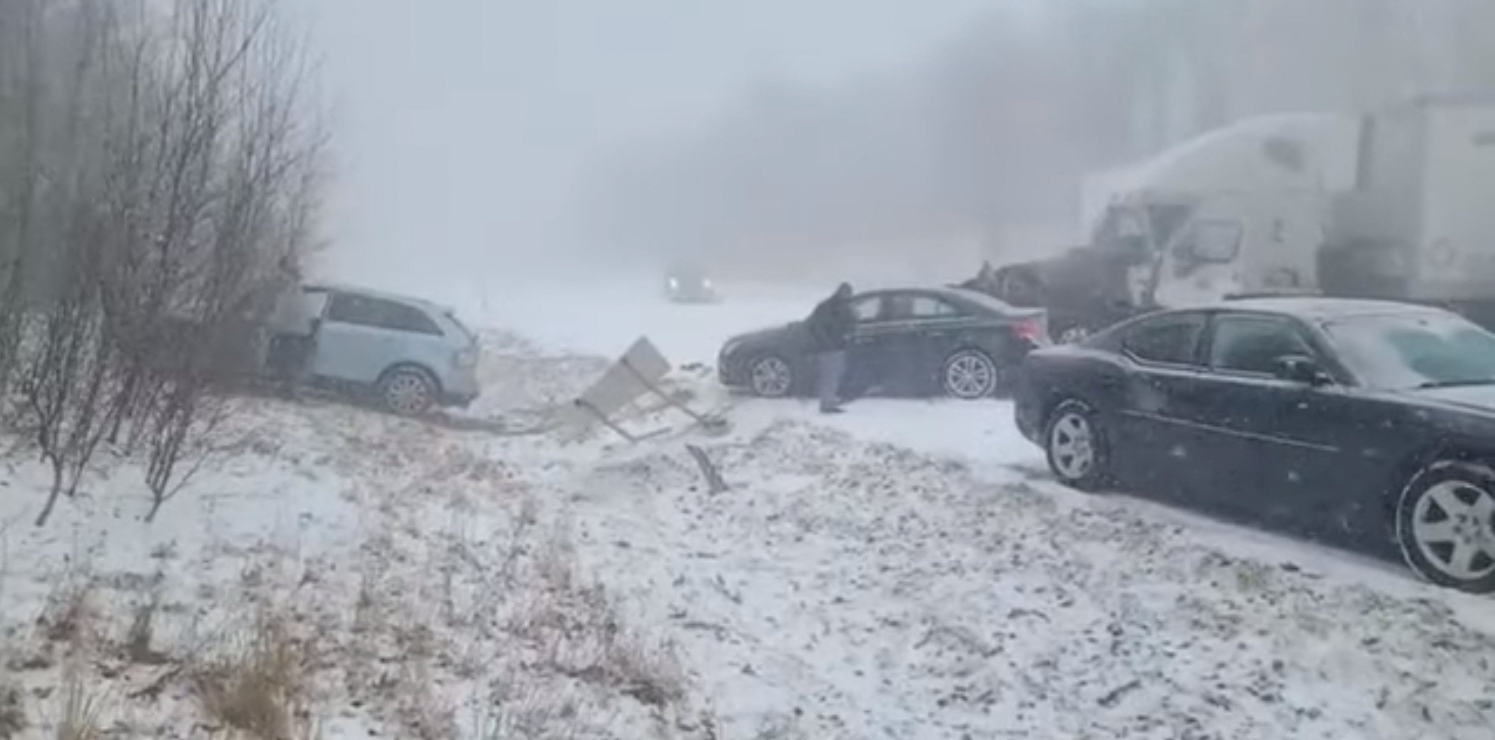 What is a snow squall?