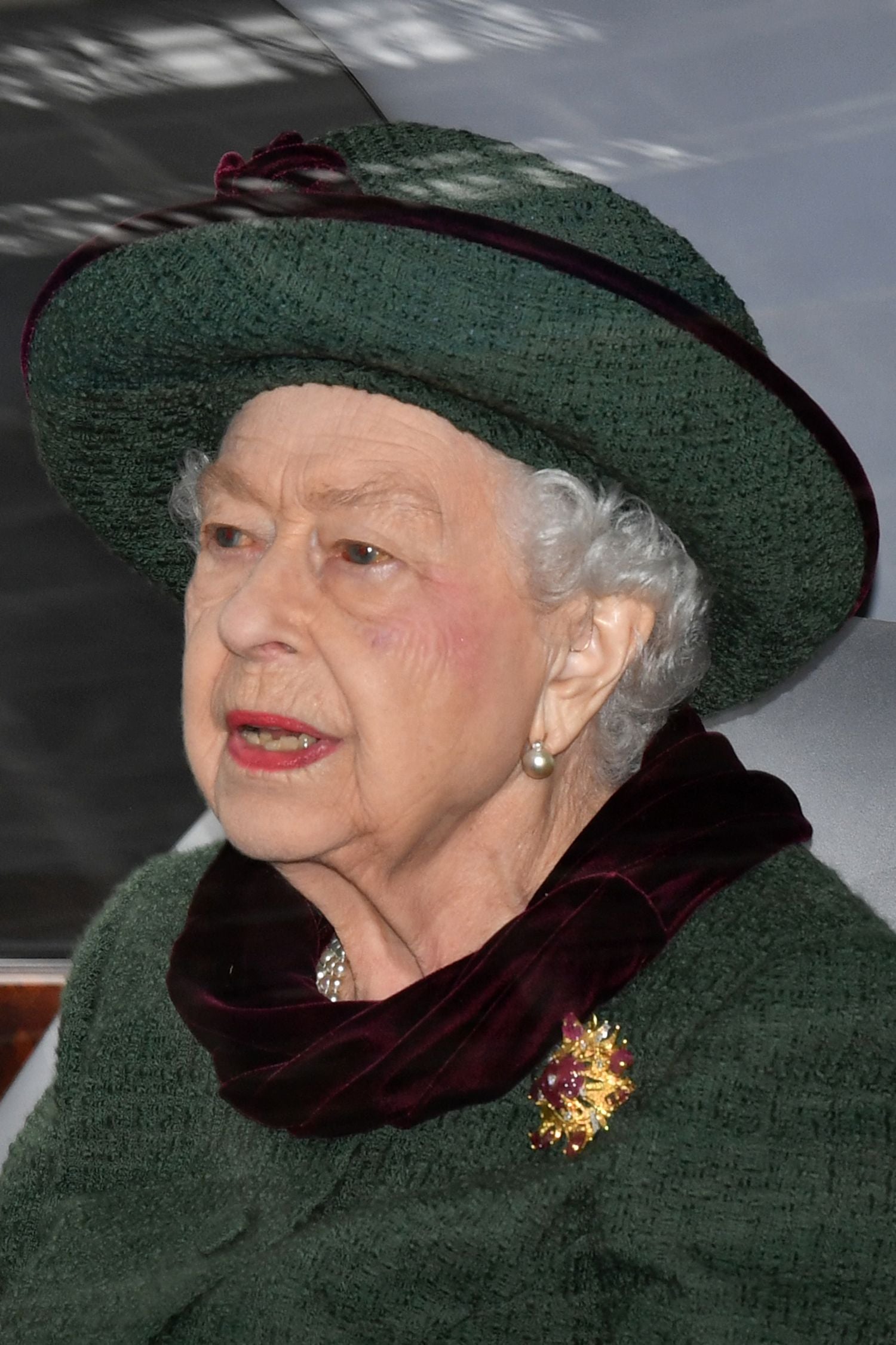 Queen Elizabeth II leaves after attending a Service of Thanksgiving for Prince Philip, Duke of Edinburgh