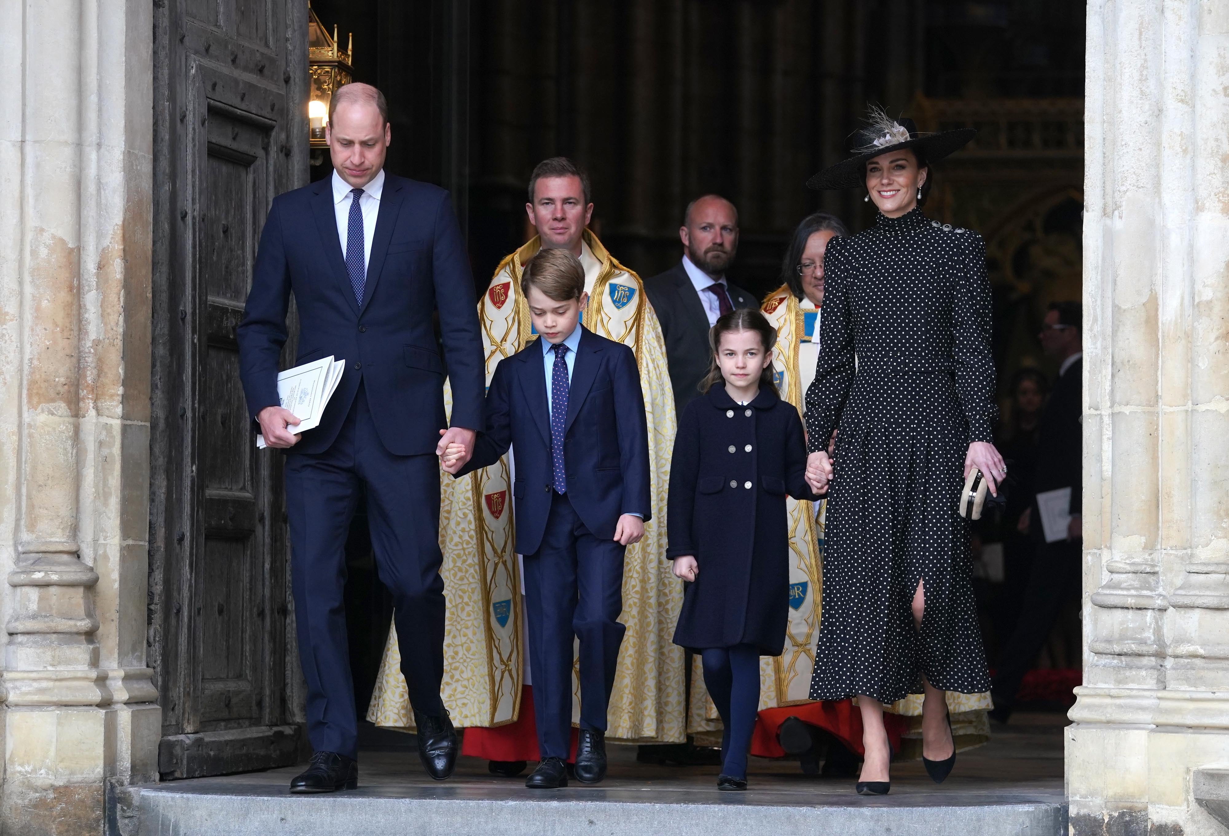 William and Kate brought their children, Prince George and Princess Charlotte