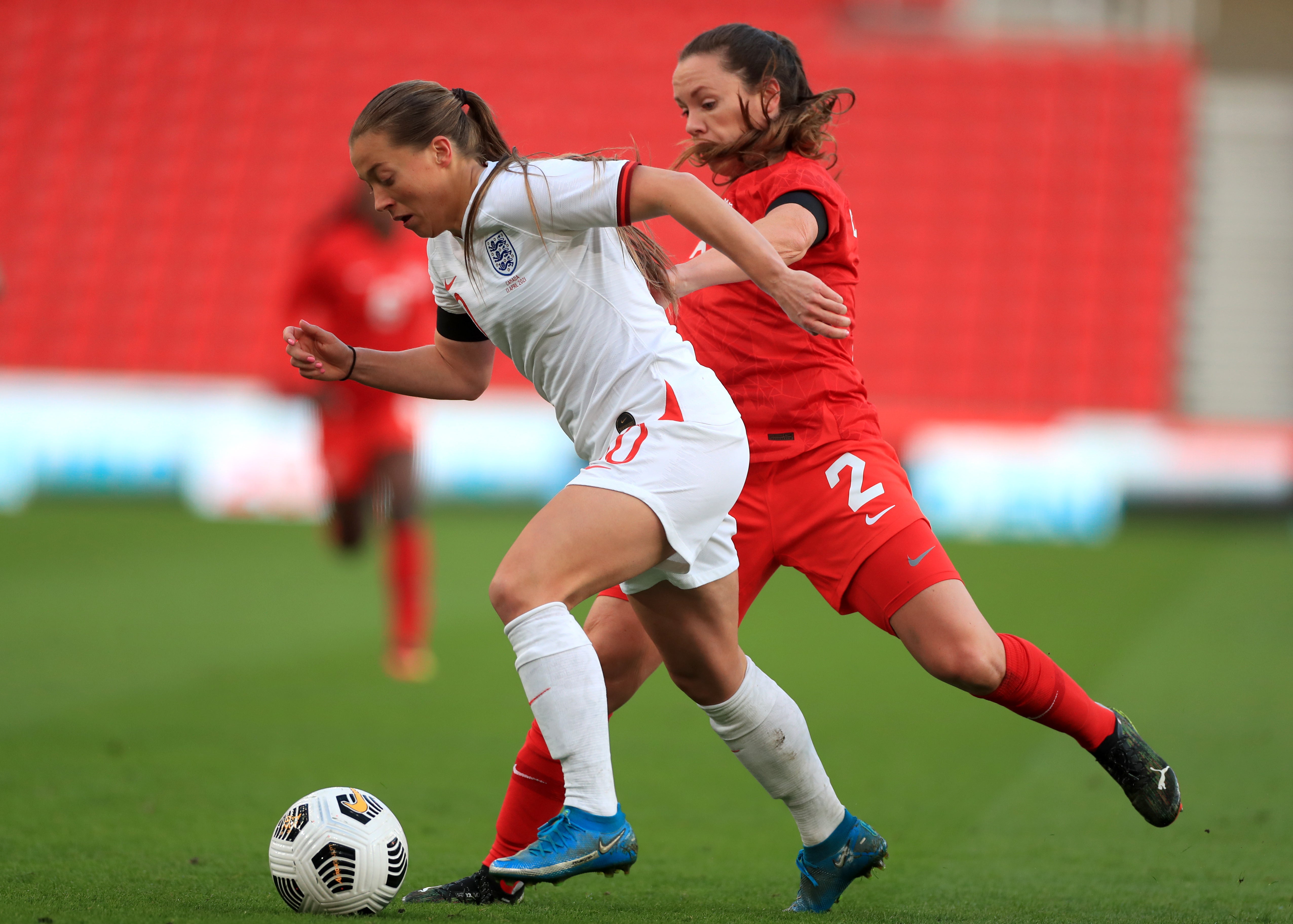 Fran Kirby, left, has not been included in Sarina Wiegman’s 24-player squad (Mike Egerton/PA).