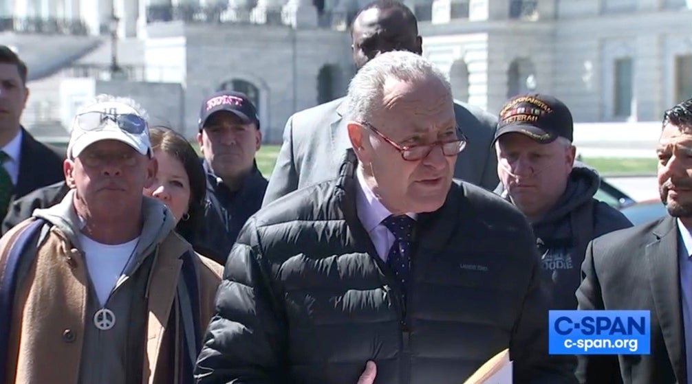 Chuck Schumer says the bill will go to a vote in the Senate