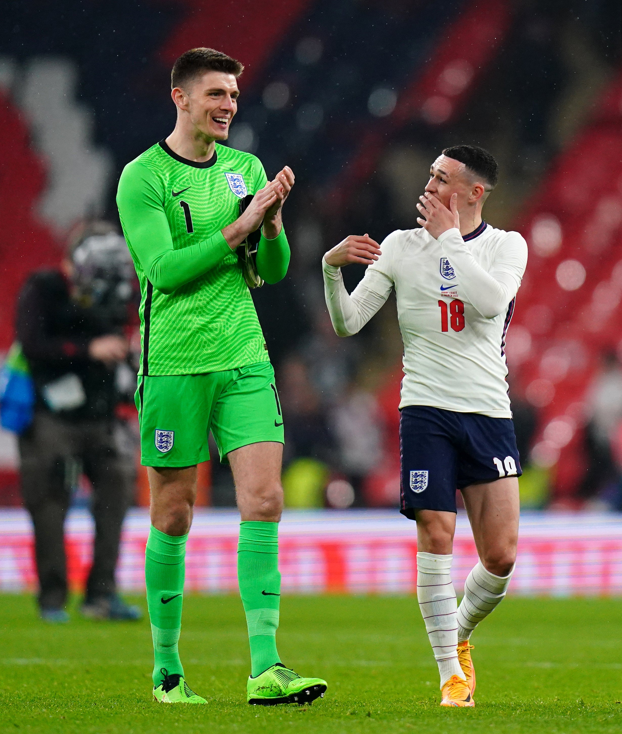 Nick Pope (left) was hardly tested (Adam Davy/PA)