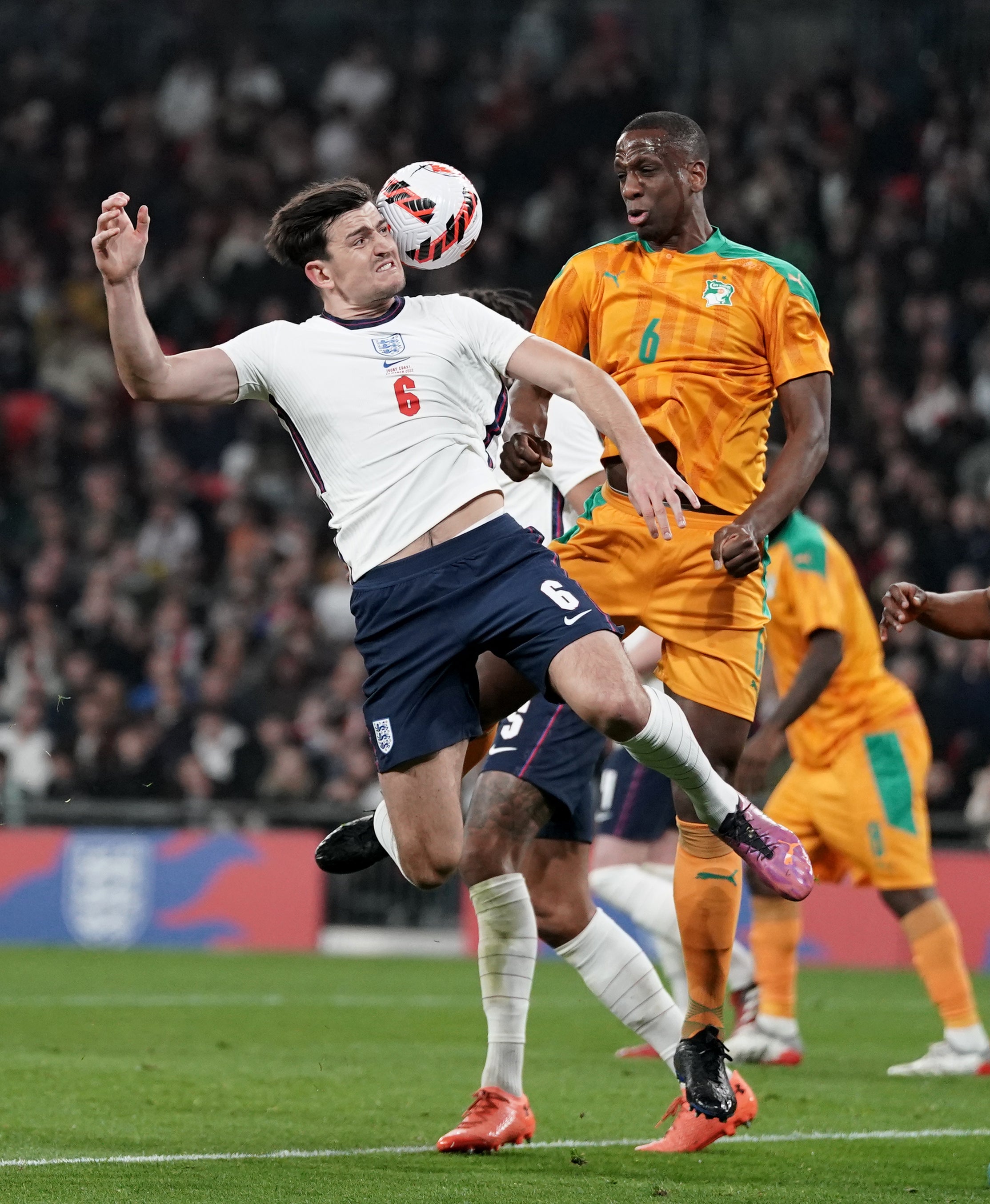 Harry Maguire shrugged off the negativity to produce a solid display (Nick Potts/PA)