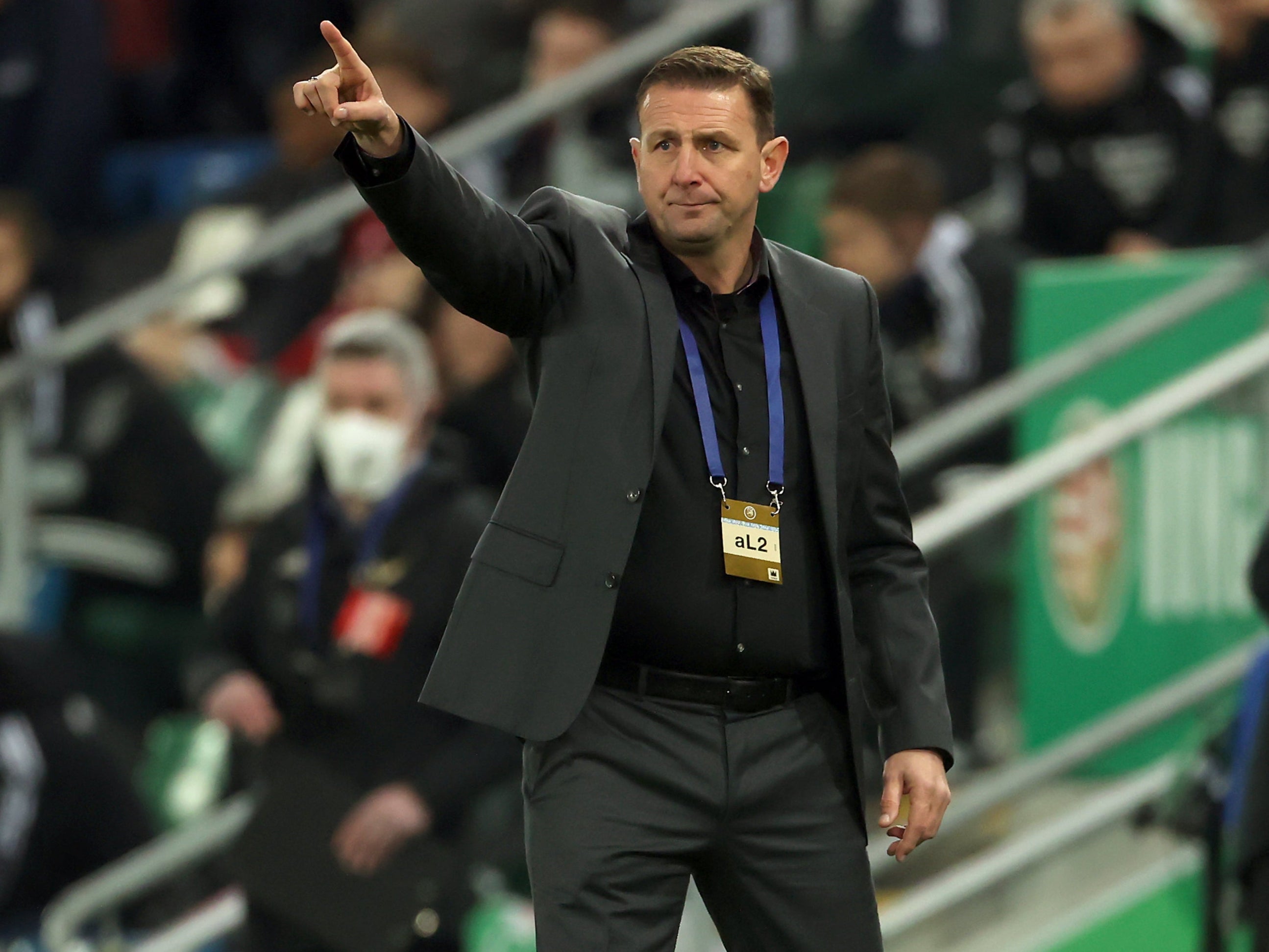 Ian Baraclough saw his side lose at home to Hungary (Liam McBurney/PA)