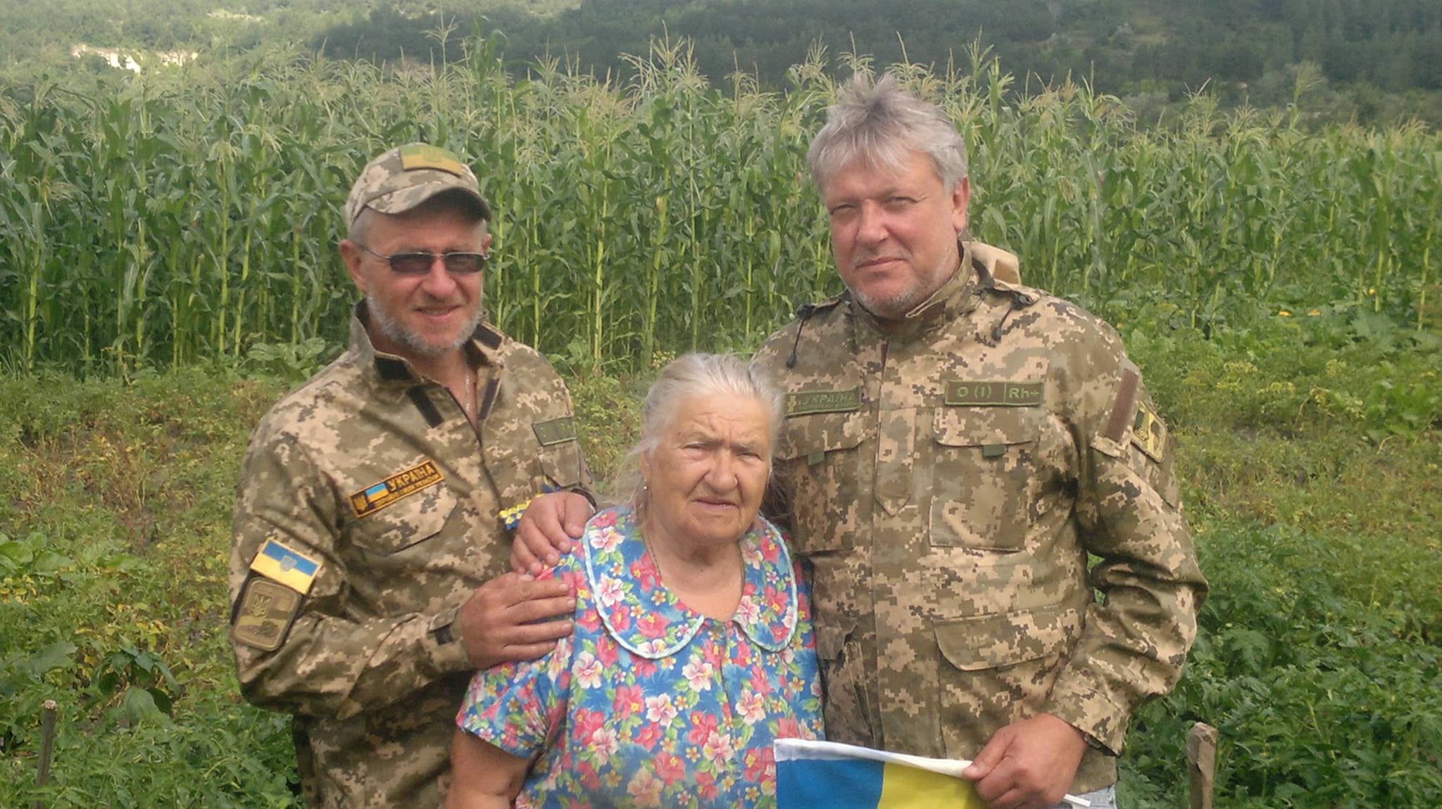 Aleksandr Osadchy and his mother