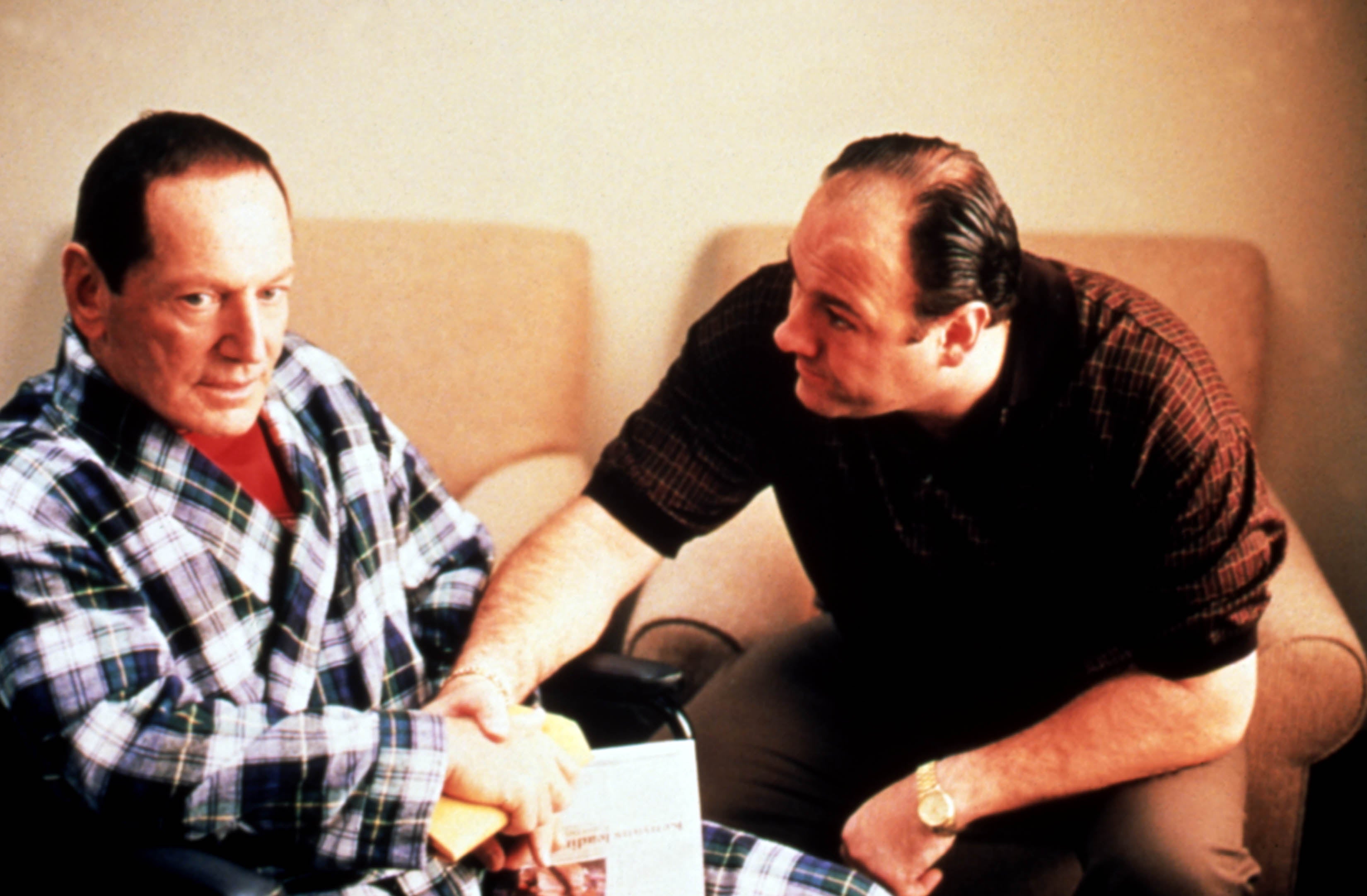 Paul Herman and James Gandolfini in ‘The Sopranos’