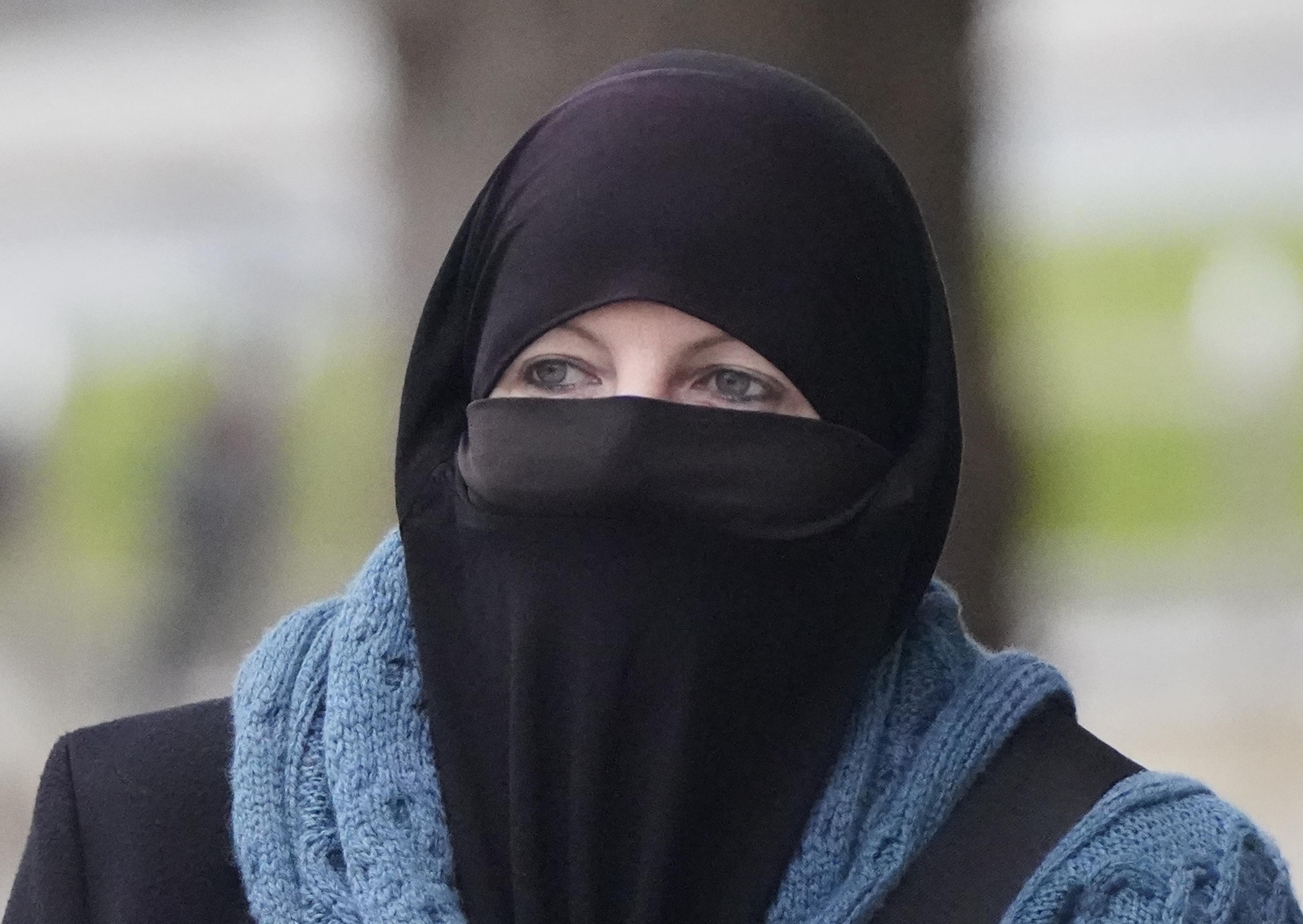 Former member of the Defence Forces Lisa Smith arriving at the Special Criminal Court in Dublin (Niall Carson/PA)