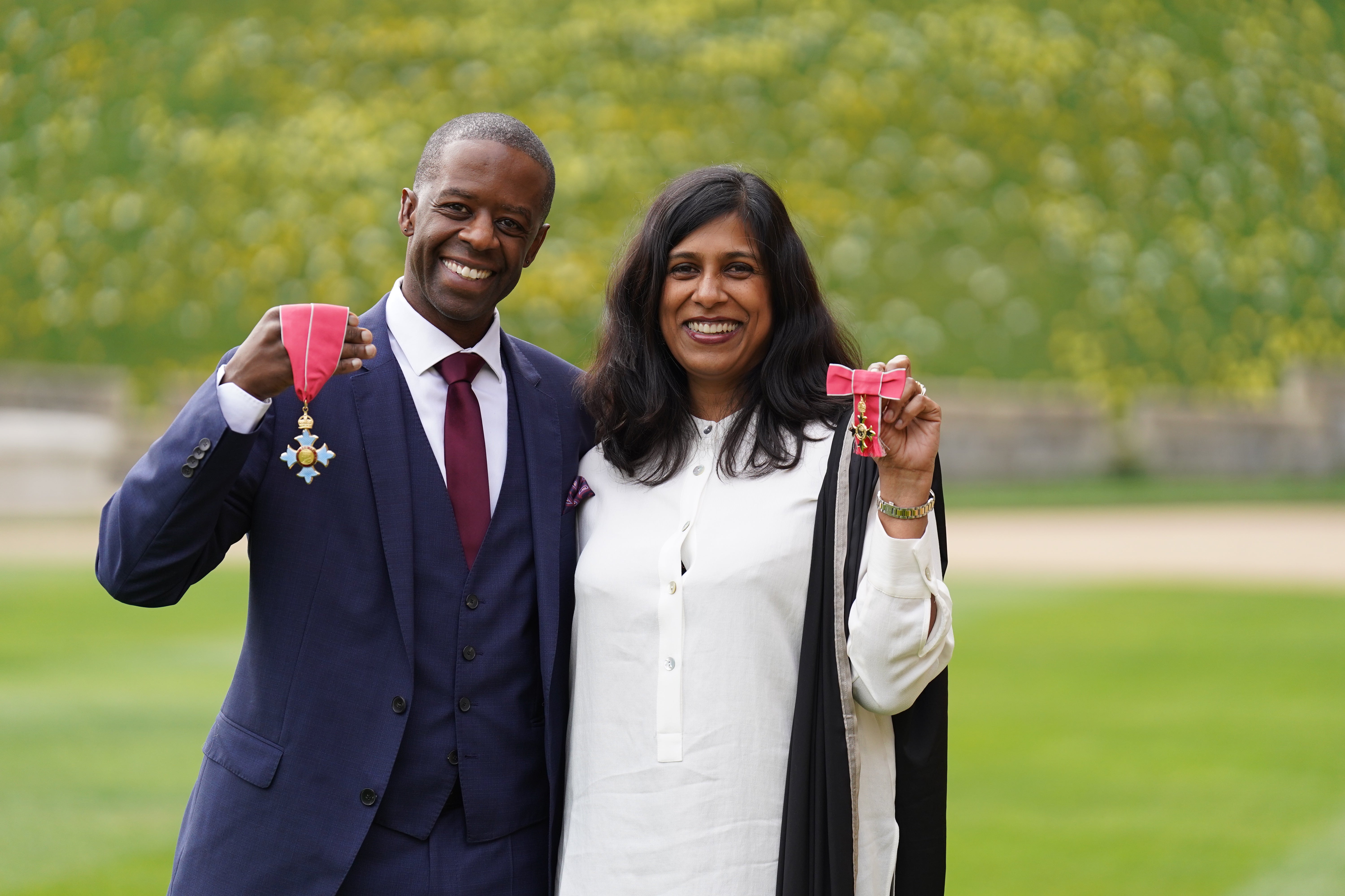 Adrian Lester and Lolita Chakrabarti (Steve Parsons/PA)