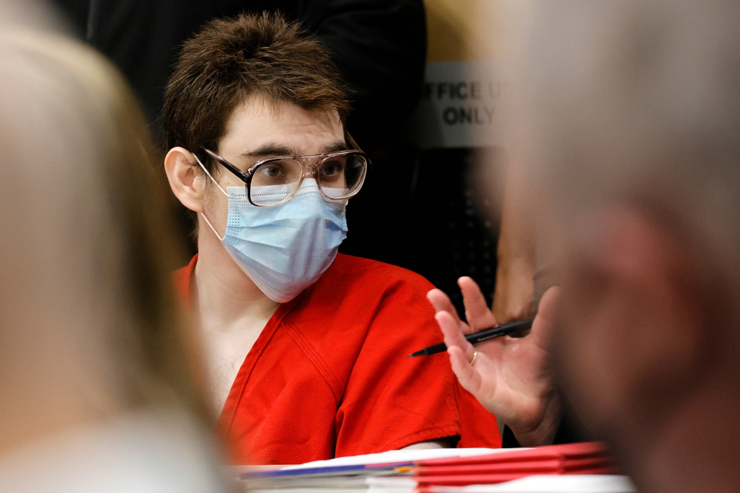 Nikolas Cruz in the courtroom