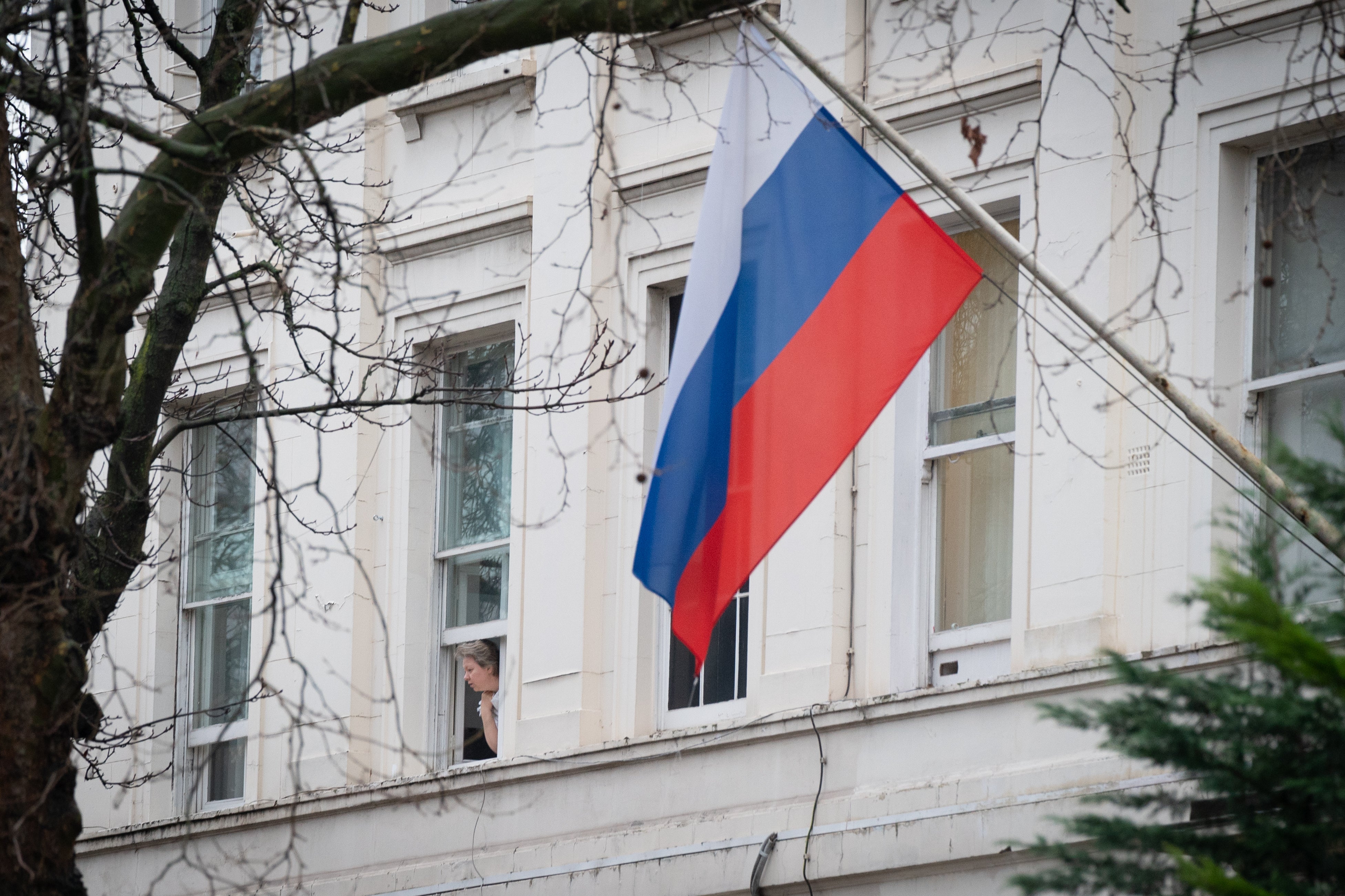 The Russian flag will be flown in Doha (Stefan Rousseau/PA)