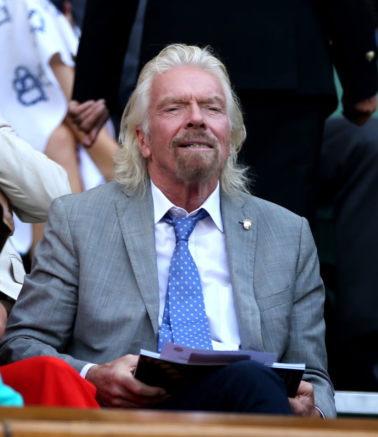 Sir Richard Branson at Wimbledon (PA)