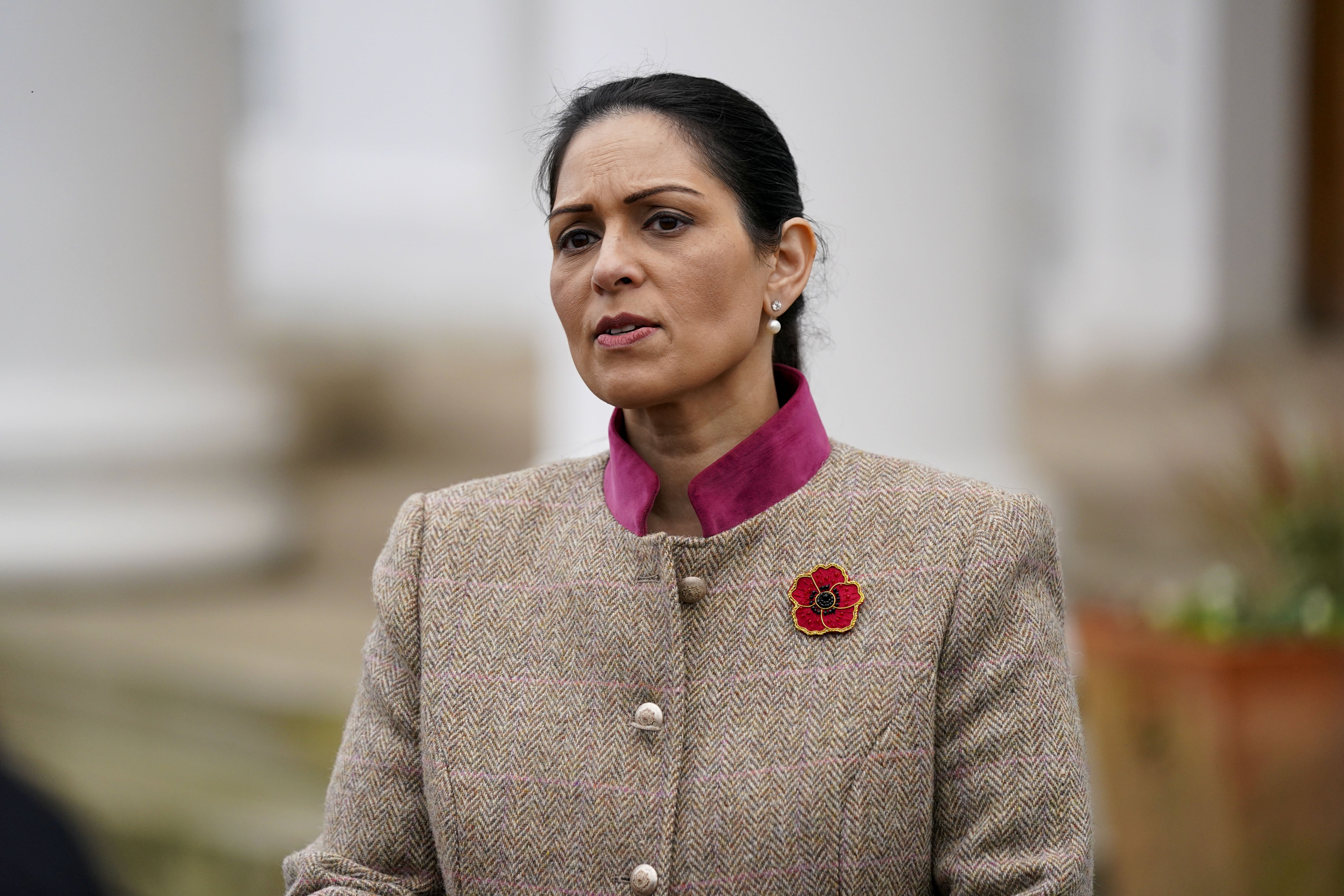 The home secretary, Priti Patel (Steve Parsons/PA)