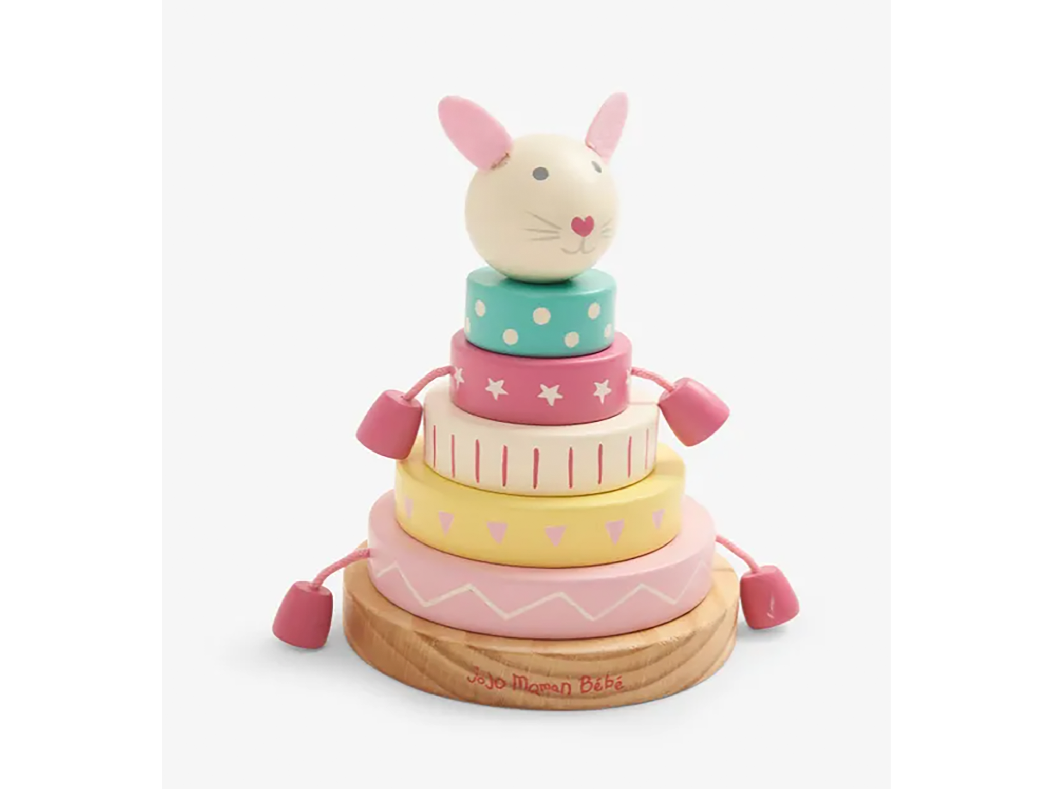 wooden bunny stacker