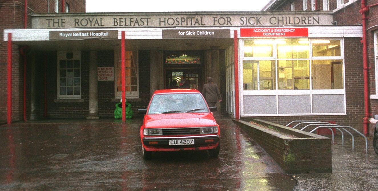 Claire Roberts died at the Royal Belfast Hospital for Sick Children in the early hours of October 23 1996 (PA)