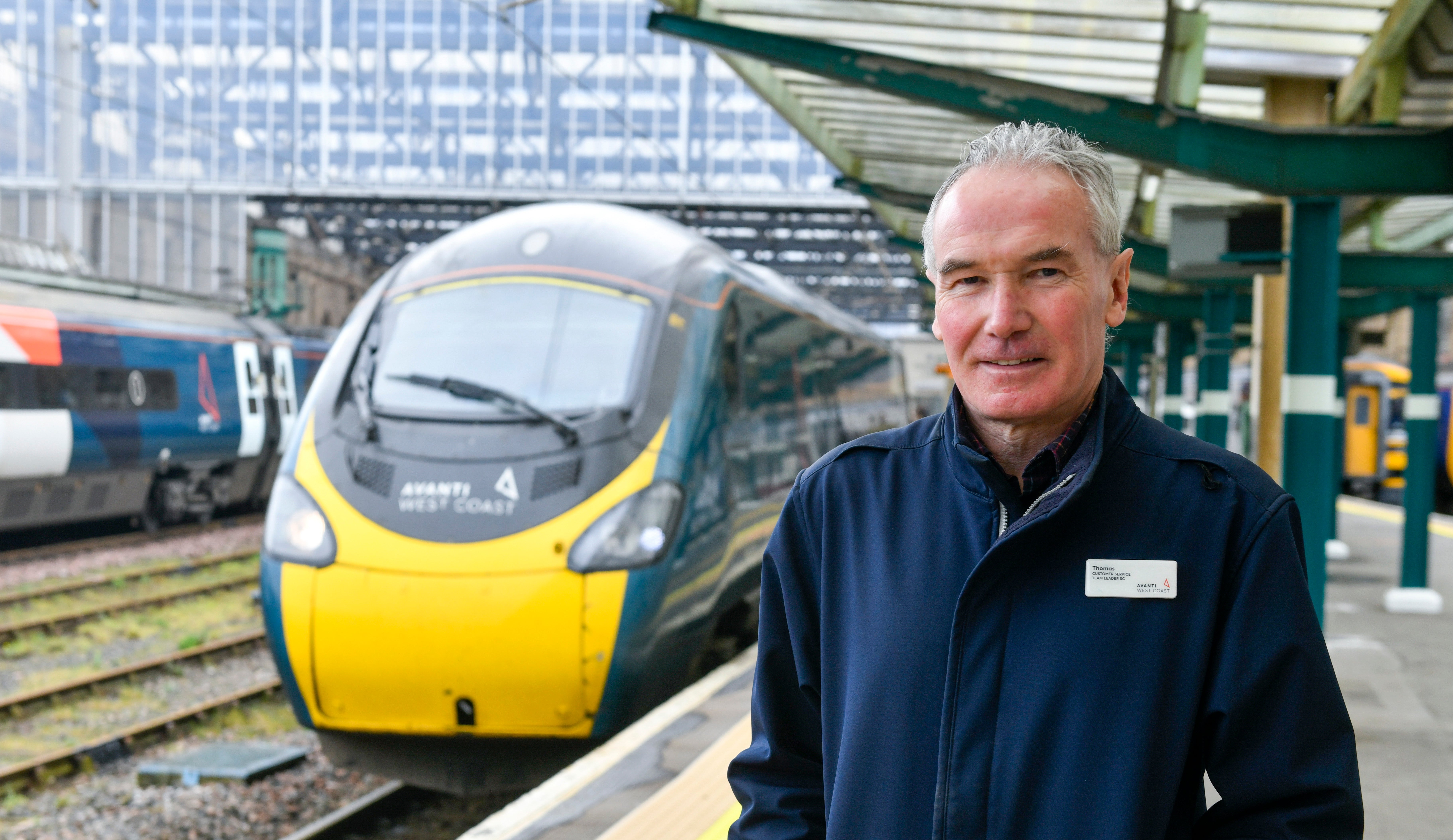 A rail worker who retired after clocking up a 50-year career in the industry said ‘it’s the people that make it’ (Avanti West Coast/PA)