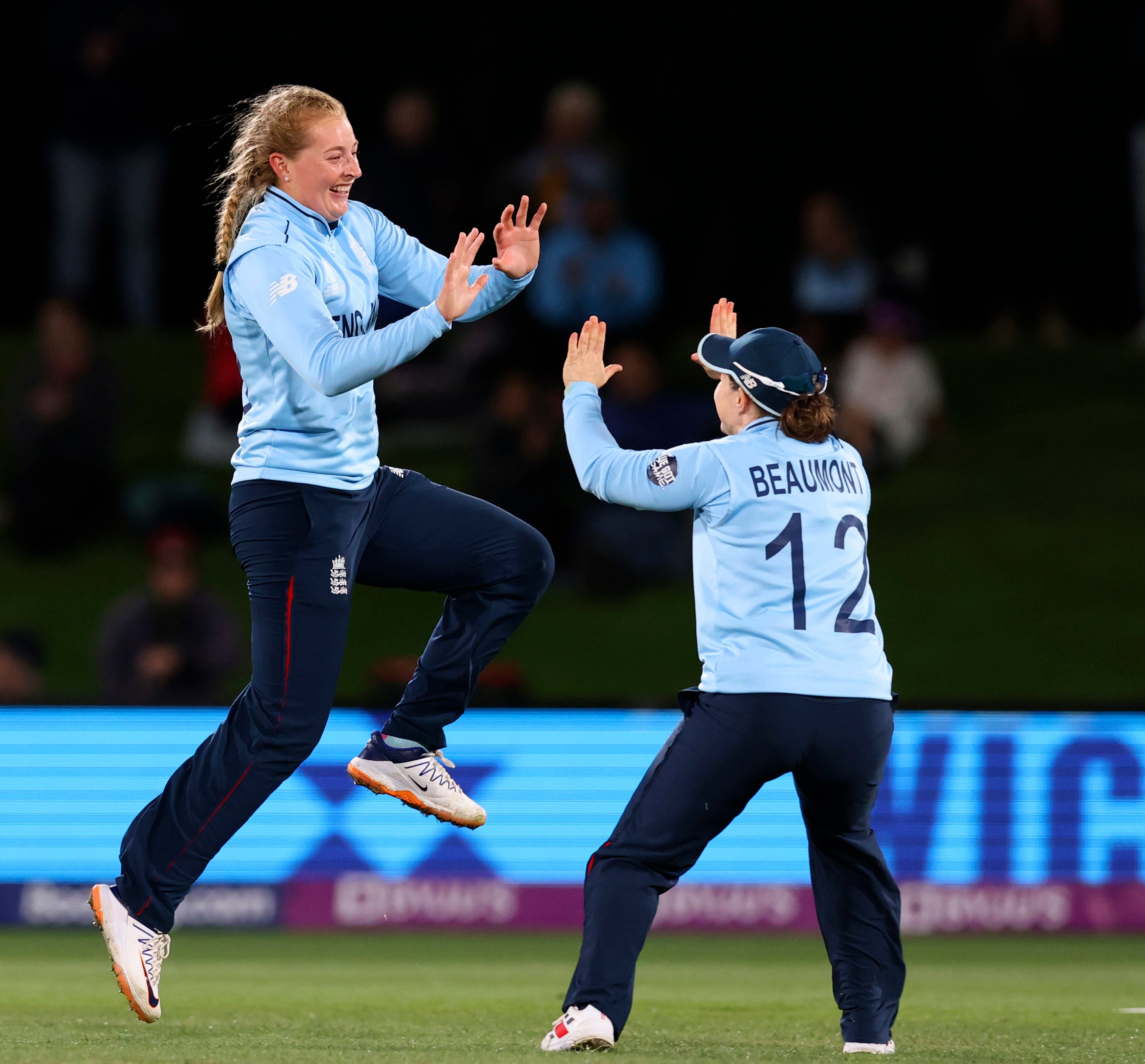 A big win over South Africa gave England plenty to celebrate (Martin Hunter/Photosport via AP)