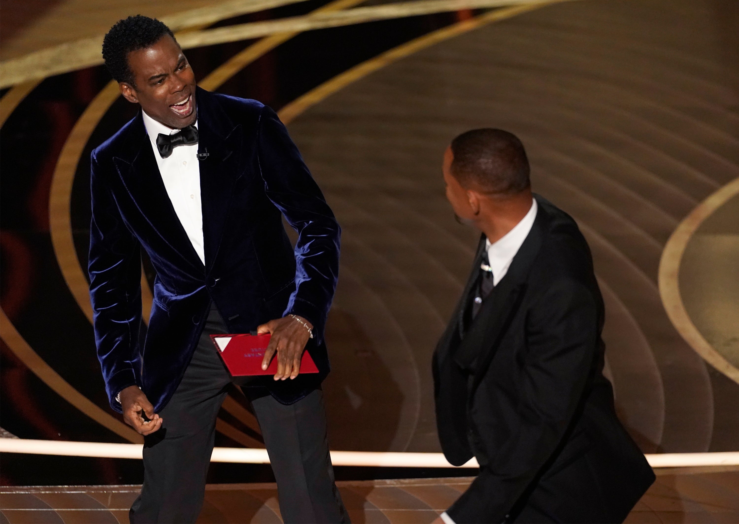 Chris Rock was left stunned after Will Smith hit him on the Oscars stage