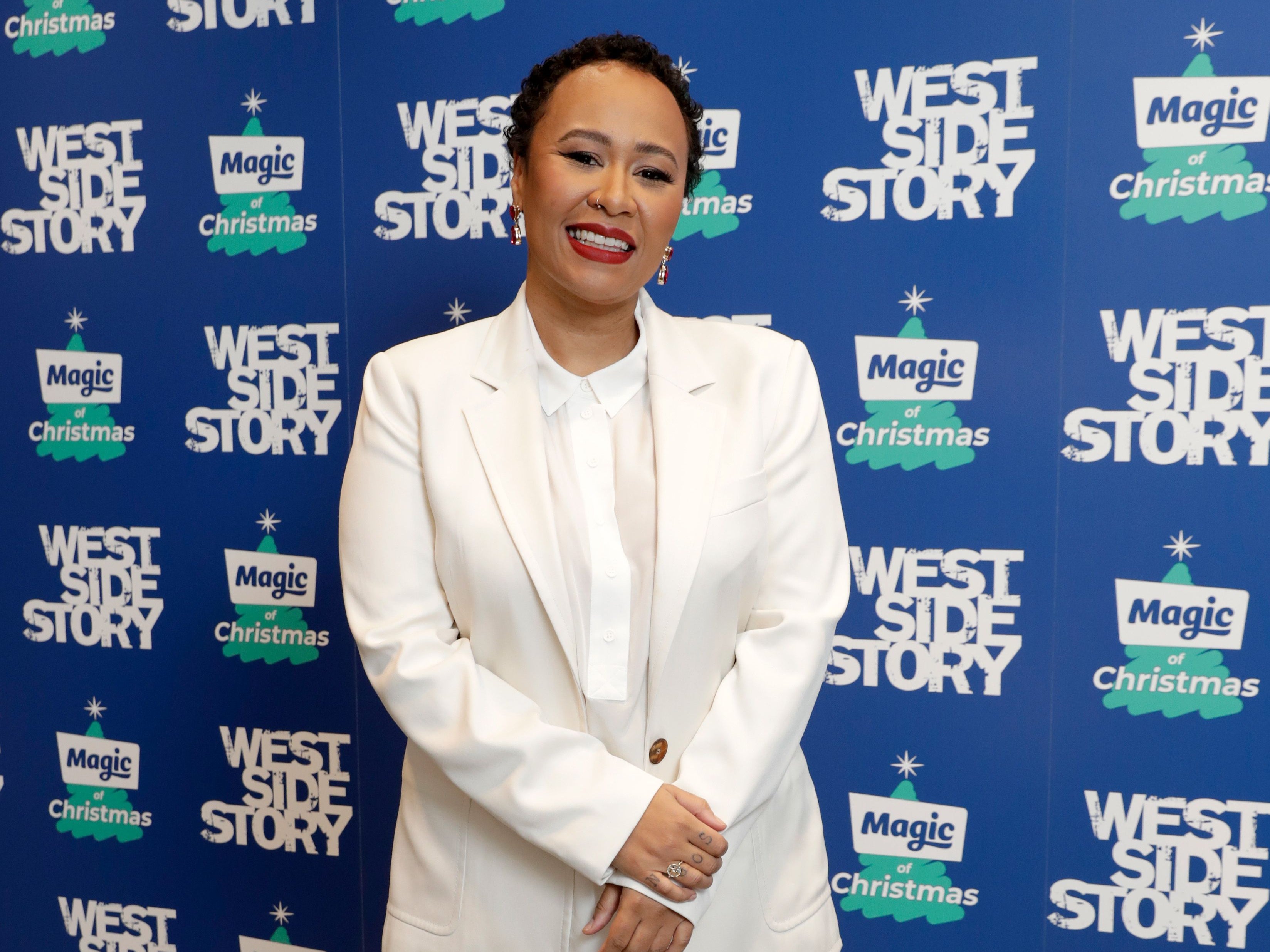 Emeli Sande attends The Magic of Christmas at London Palladium on November 21, 2021