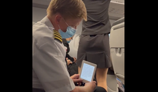 Pilot called out by passenger for taking secret photos of flight attendant on plane