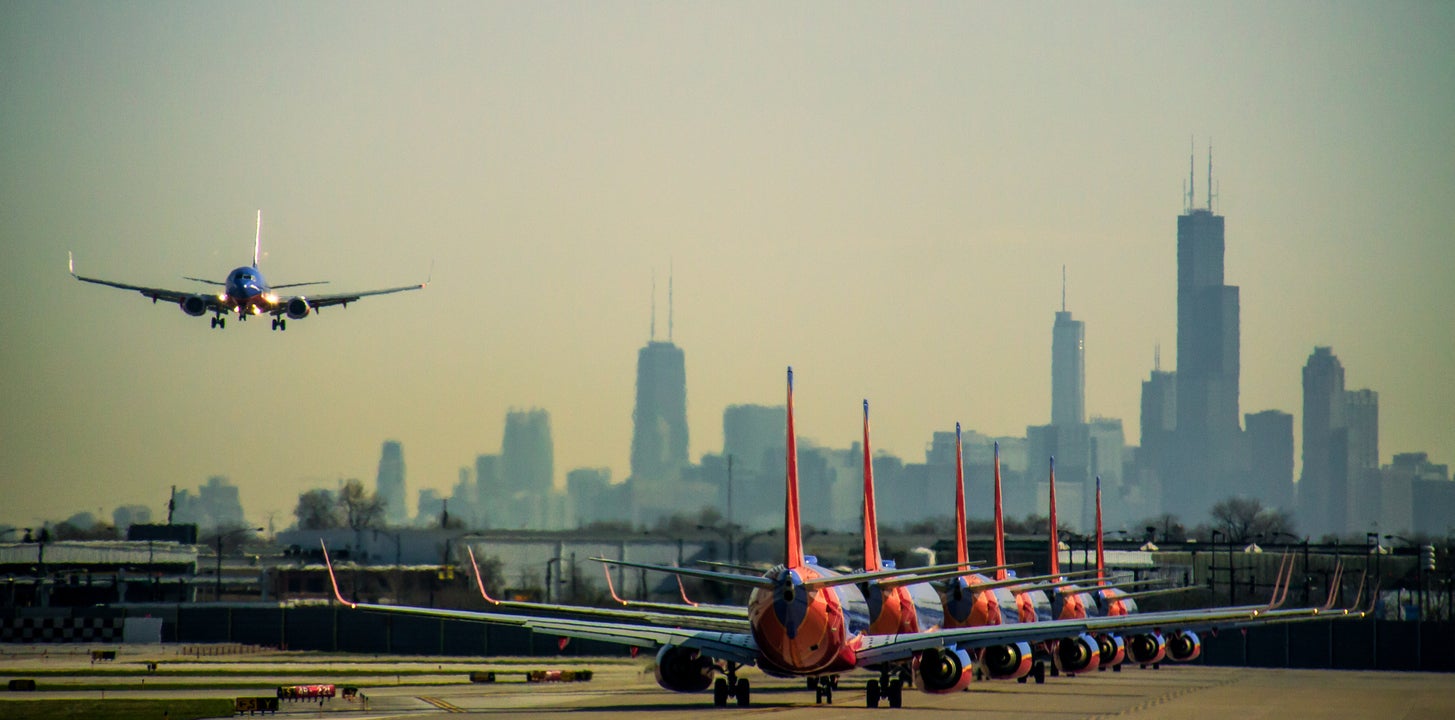 Spoilt for choice: Midway (pictured) is smaller and more manageable than O’Hare