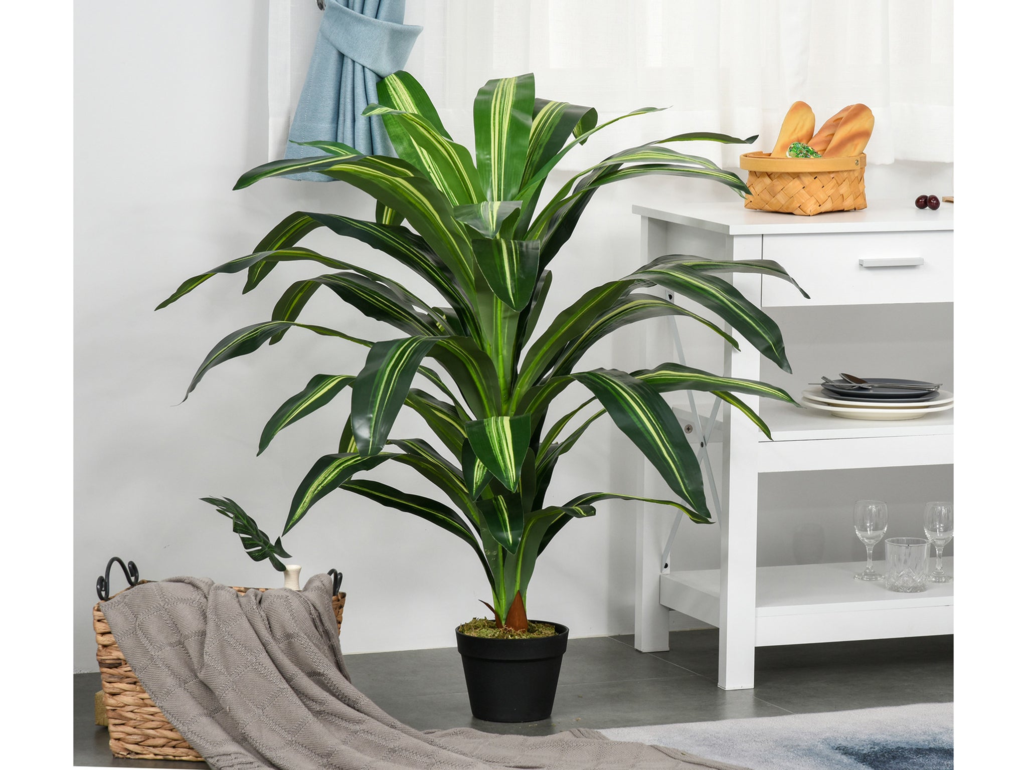 Outsunny artificial dracaena plant