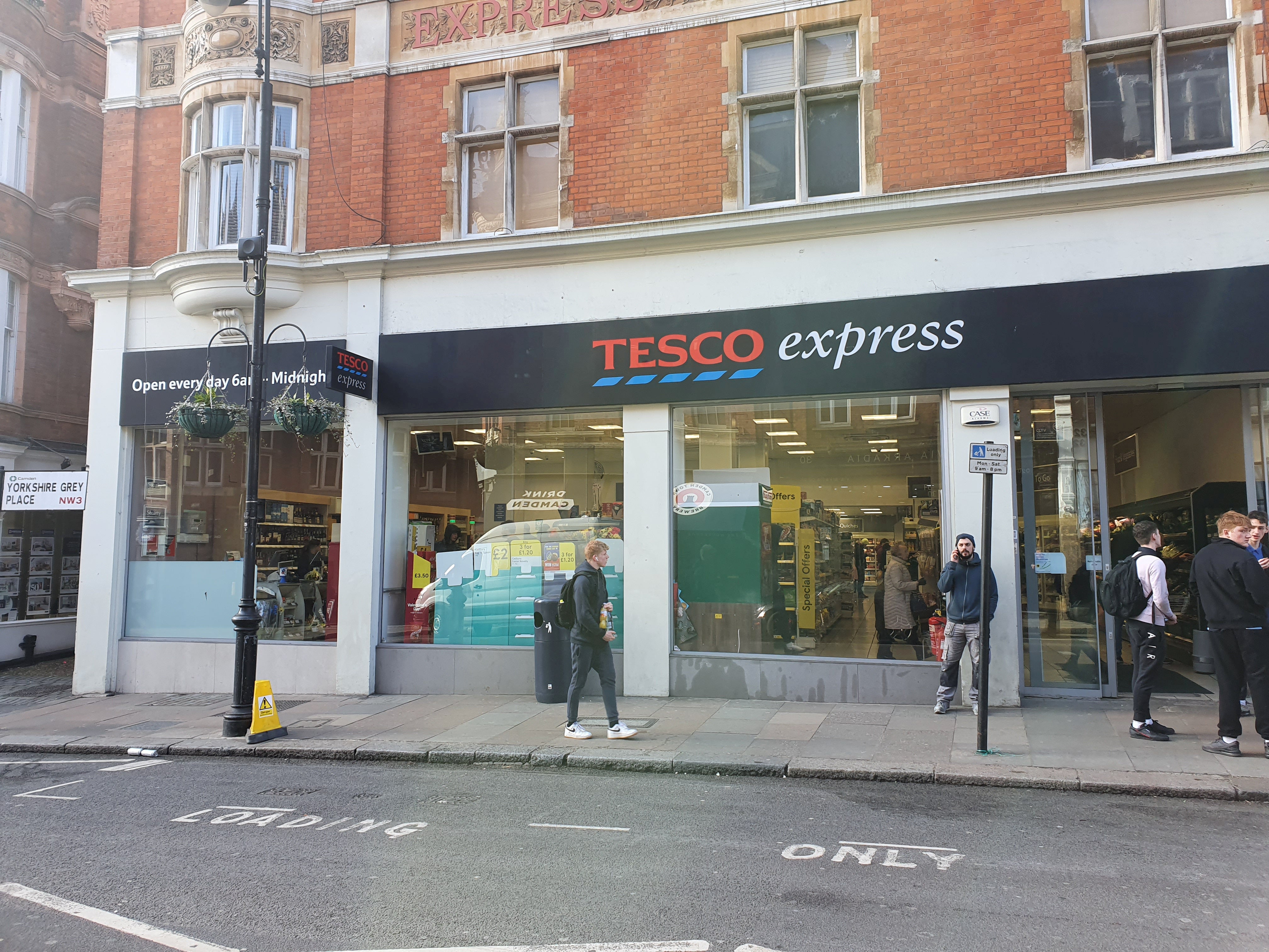 The Tesco Express in Hampstead, North London where Gallagher and Starkey, and IMG model Noah Ponte got into a brawl with staff