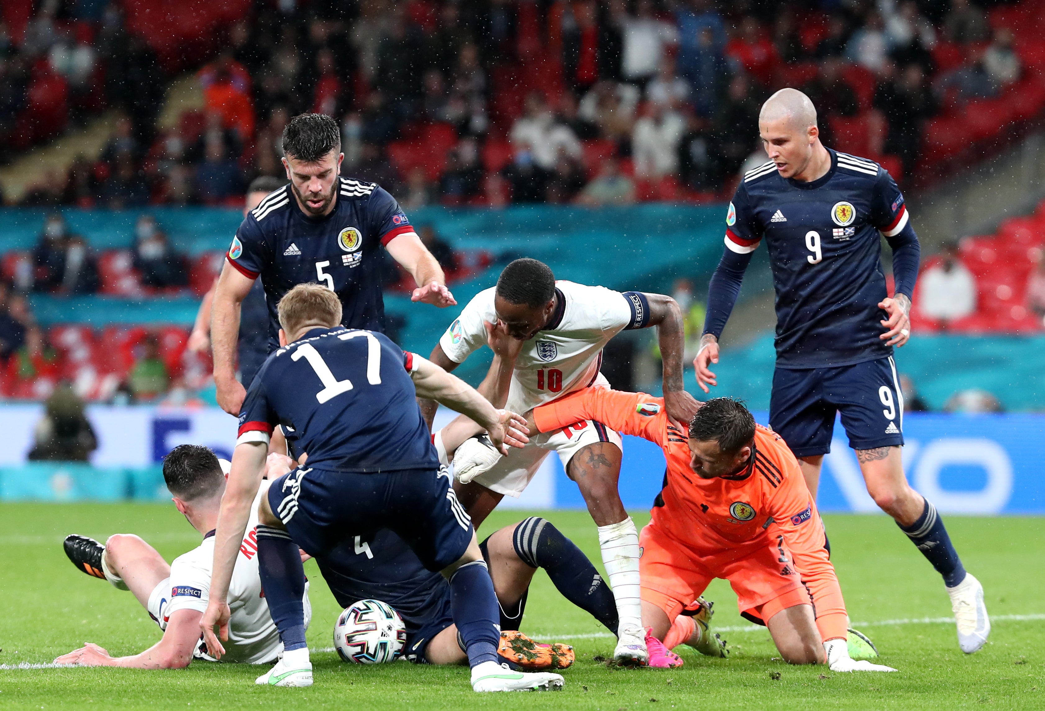 Scotland held England at Wembley in the Euros (Nick Potts/PA)