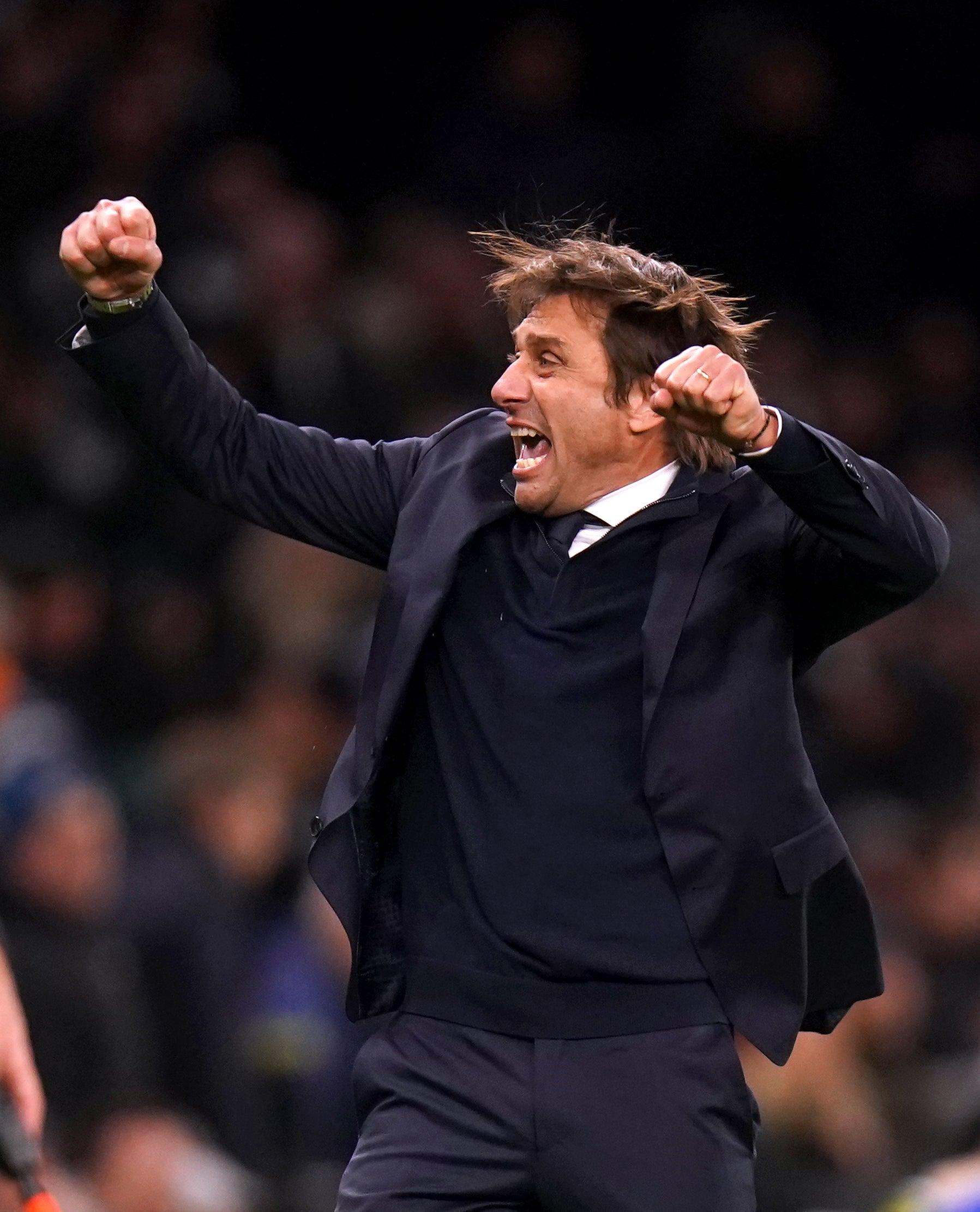 Antonio Conte is mounting a Champions League push with Tottenham (Adam Davy/PA)