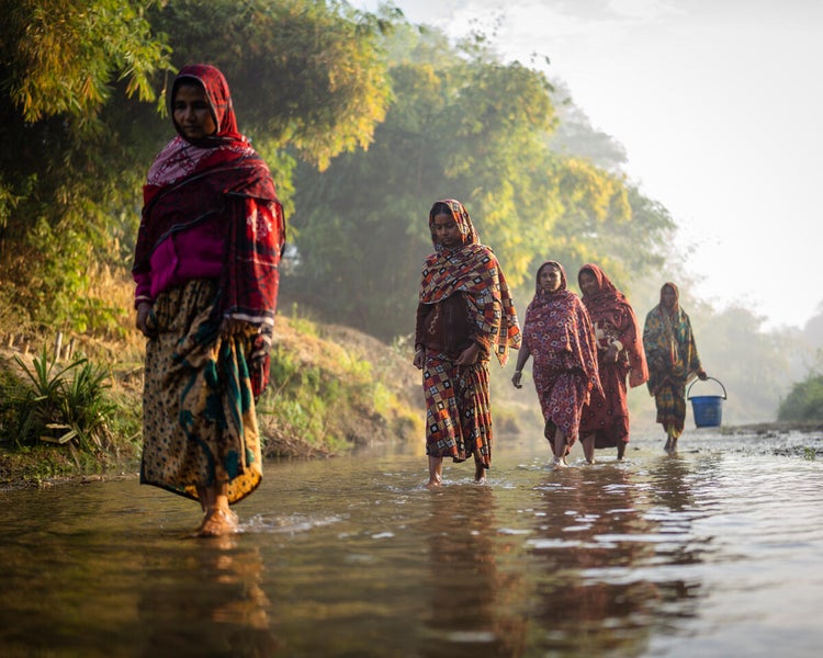On the way to the group’s leased farm