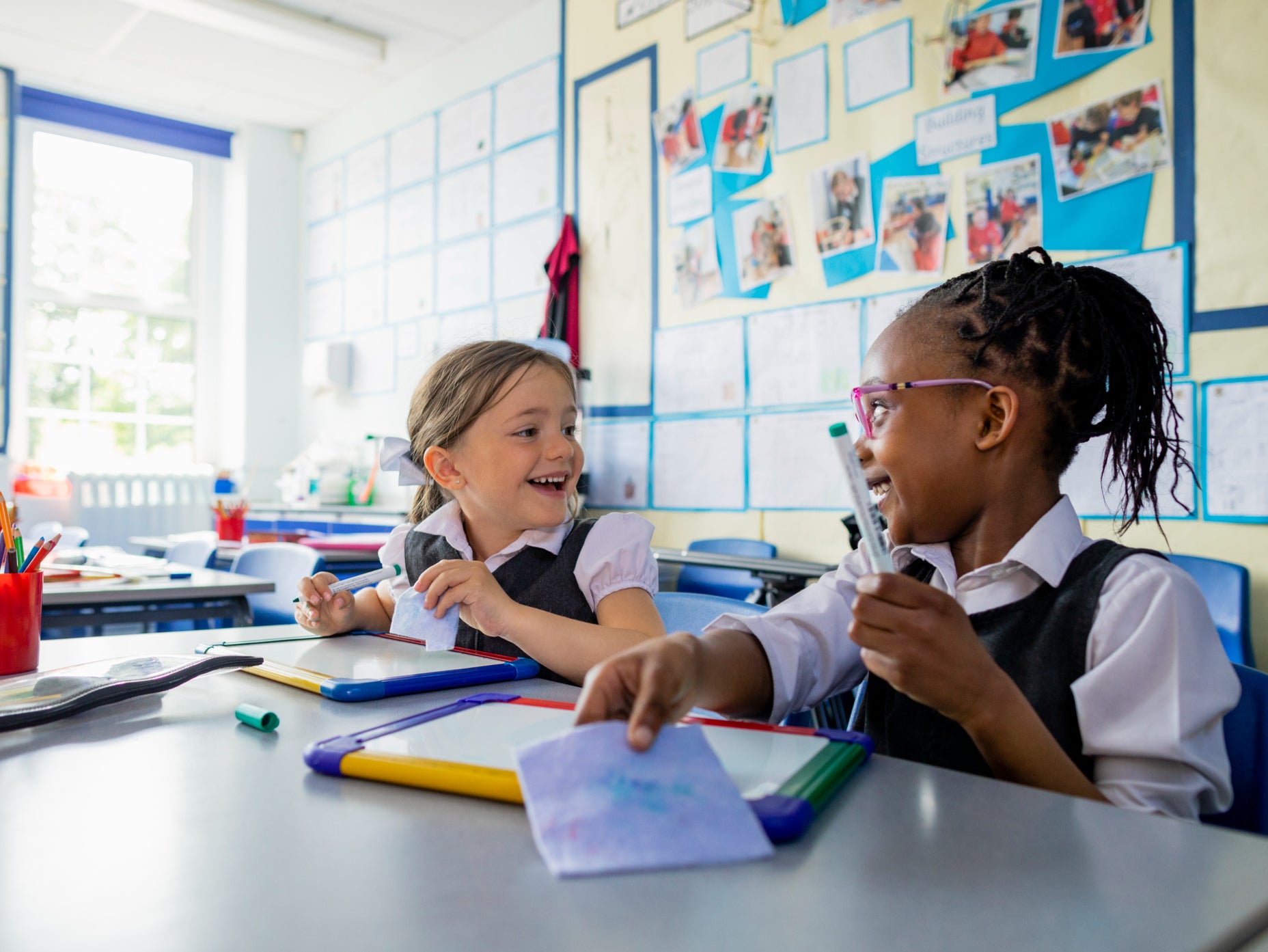 Some early years children are struggling with sharing and taking turns