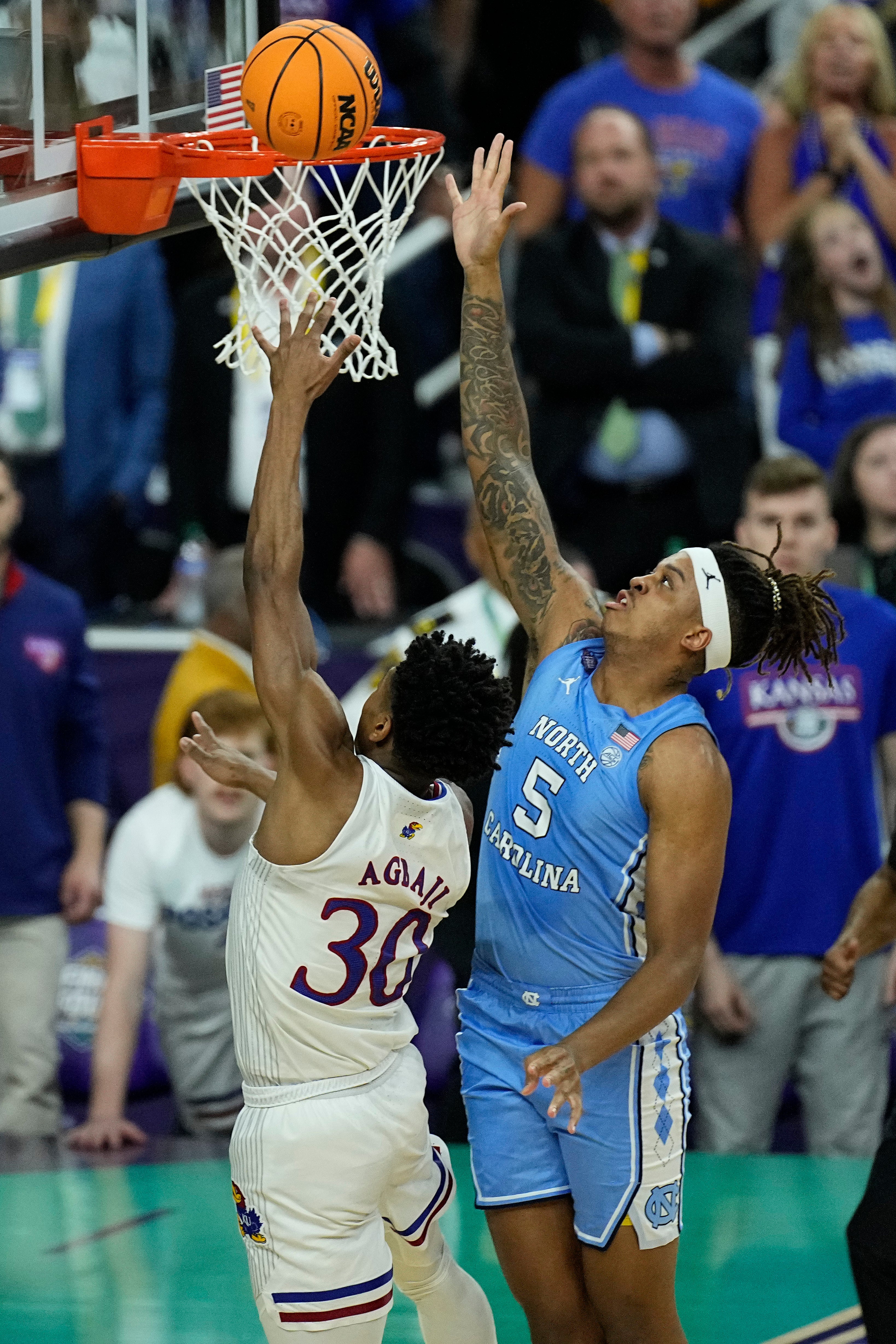 NCAA North Carolina Kansas Basketball
