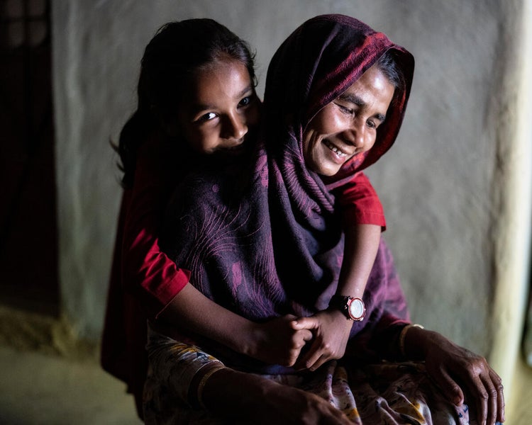 Hason and her youngest daughter Bulbul Akhter Pakhi