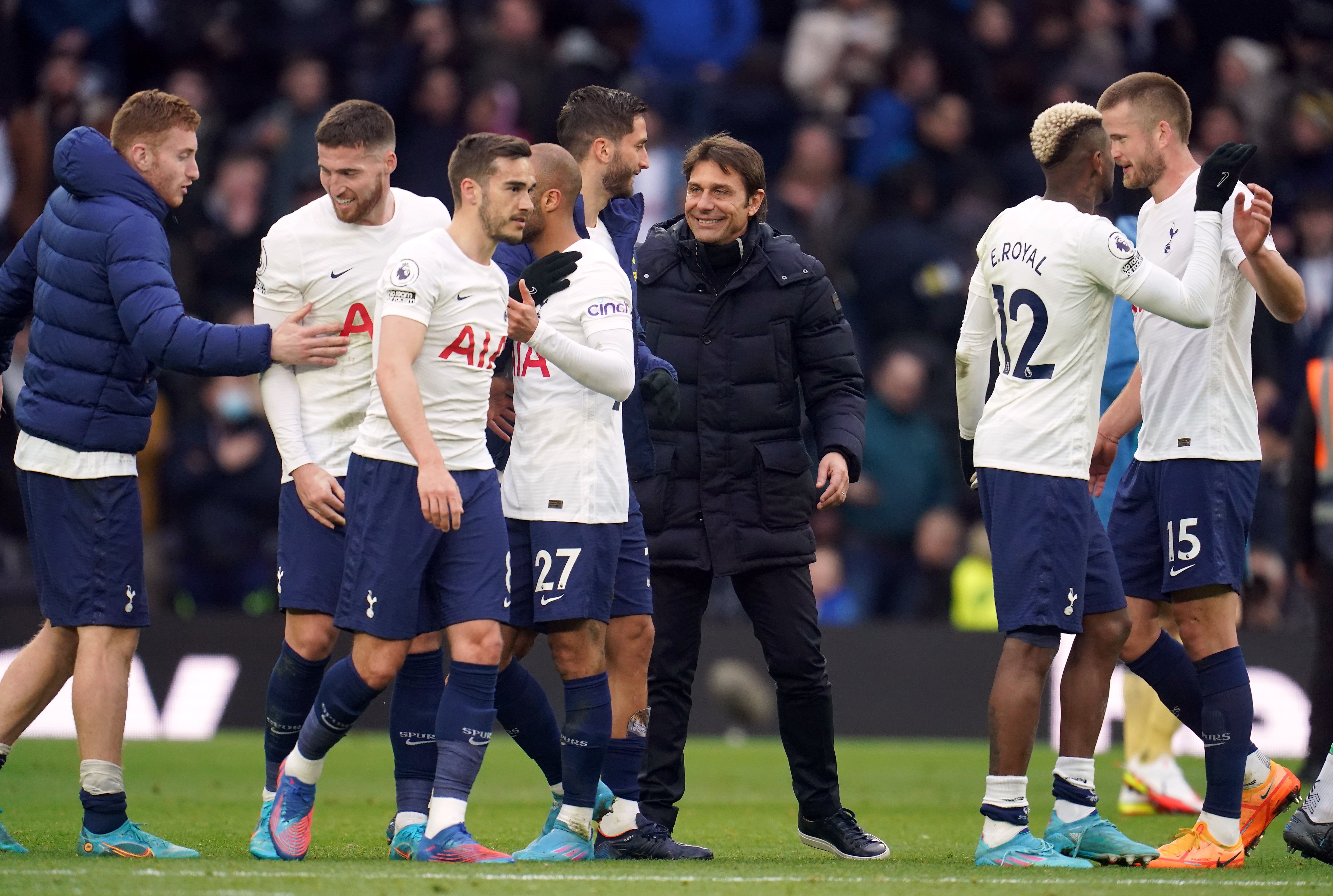 Antonio Conte’s Tottenham climbed to fourth by thrashing Newcastle 5-1 (Nick Potts/PA)